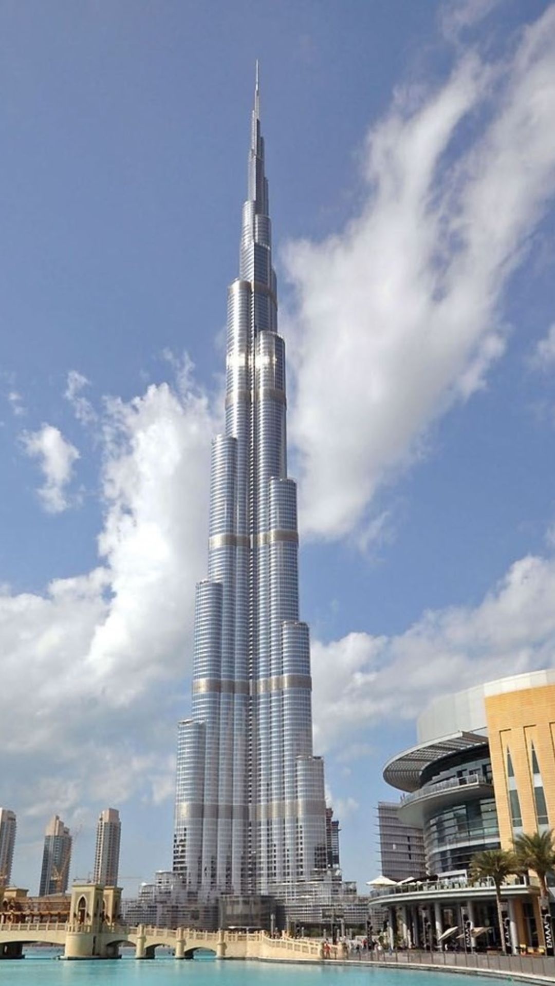 Burj Khalifa, Magnificent structure, Skyscraper wonder, Architectural marvel, 1080x1920 Full HD Phone