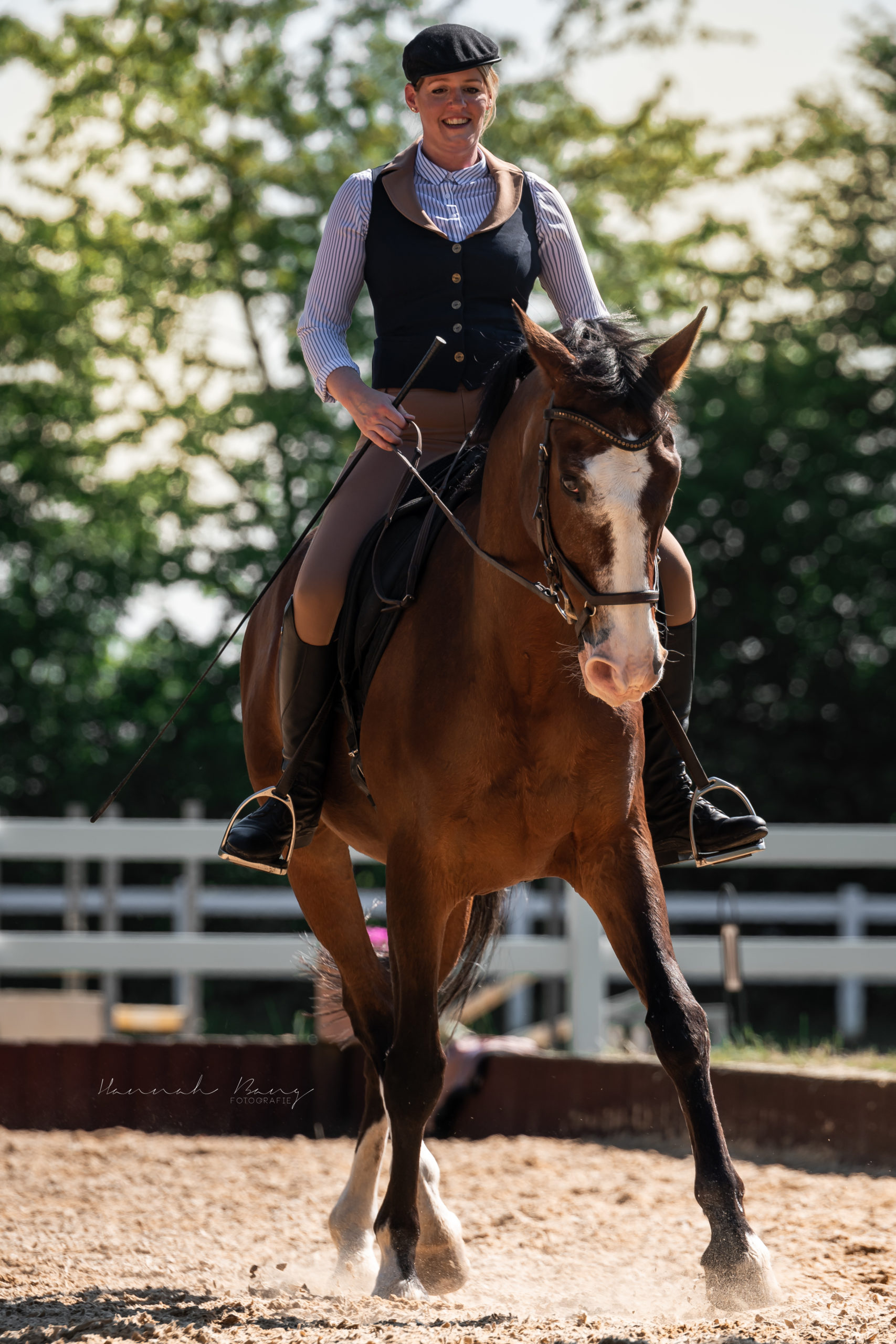 Equitation: Western riding, an American style of horse riding that has evolved from the ranching and welfare traditions. 1710x2560 HD Background.