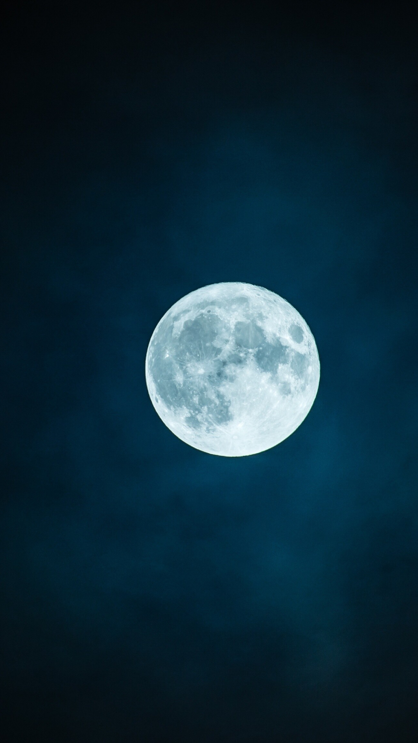 Moonlight: The full moon, Appears fully illuminated from Earth's perspective. 1440x2560 HD Wallpaper.