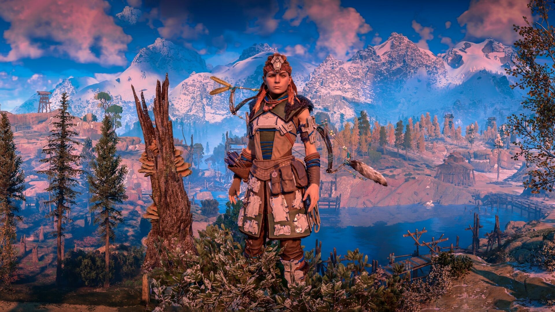 Horizon Zero Dawn: Aloy, Created by GAIA, the governing artificial intelligence of ZD Project. 1920x1080 Full HD Background.