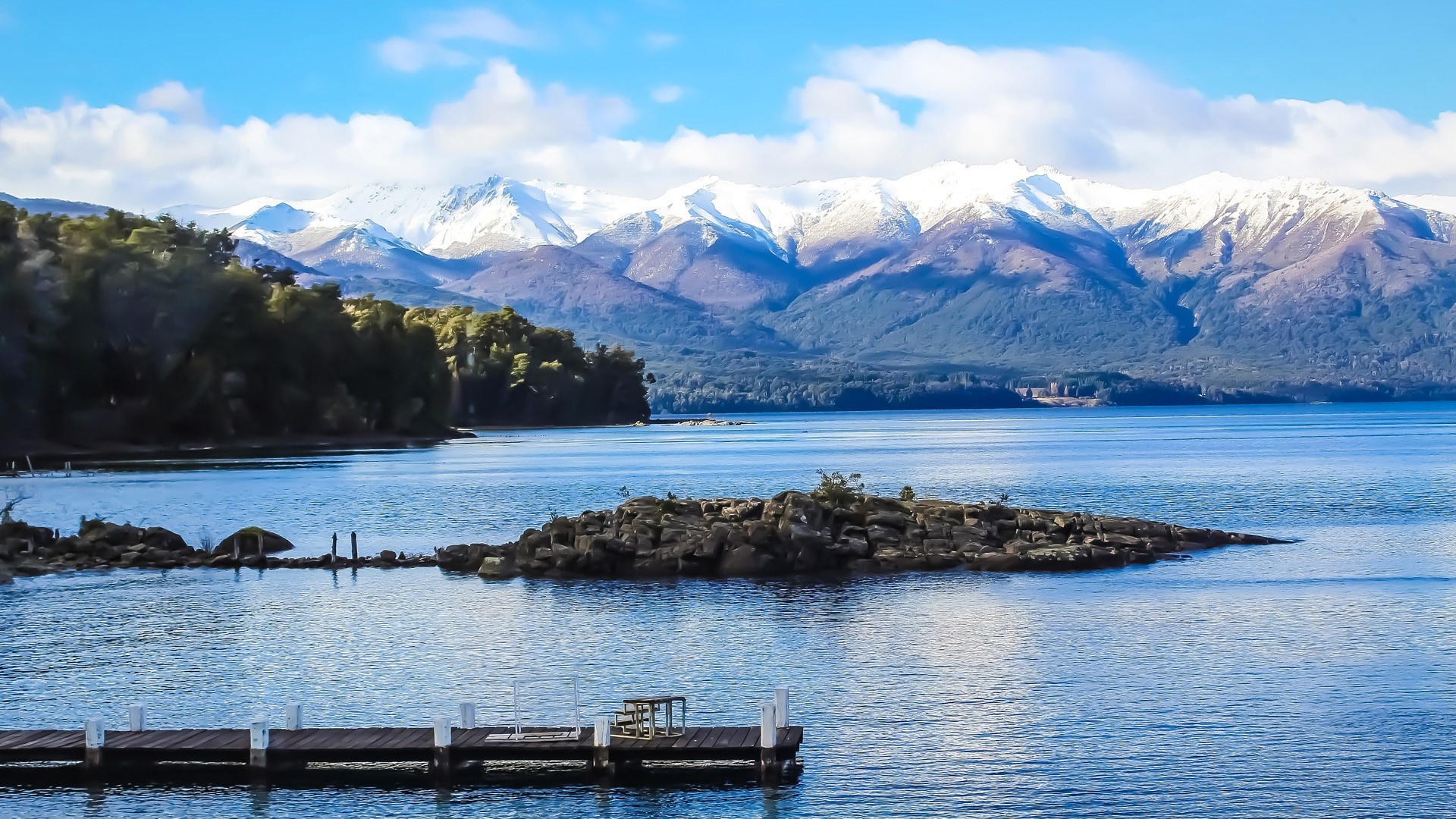 Nahuel Huapi, Travels, Lake by mountains, San Carlos de Bariloche, 1920x1080 Full HD Desktop