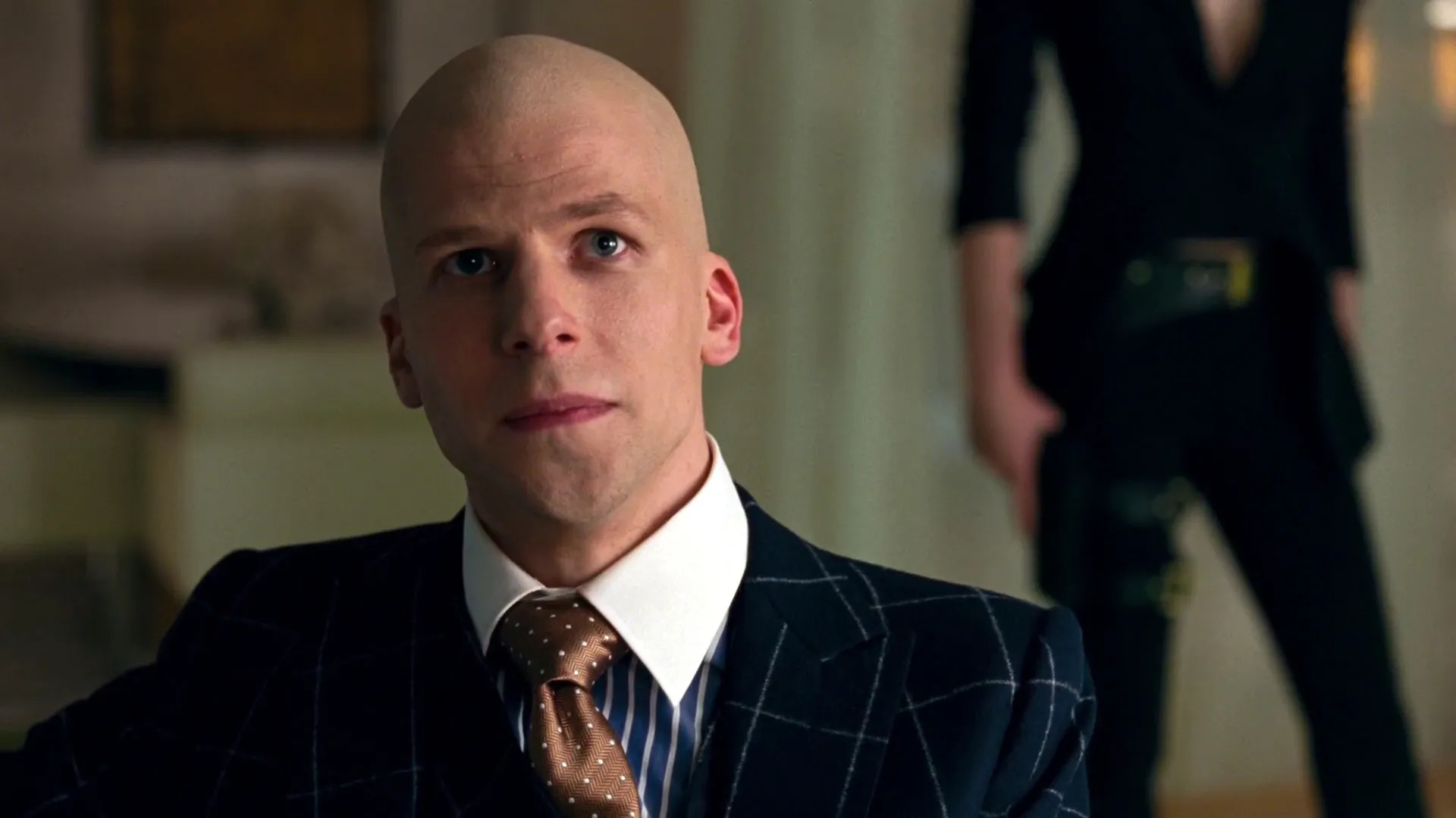 Lex Luthor: Jesse Eisenberg, A genius billionaire and the founder and CEO of LexCorp. 1920x1080 Full HD Background.