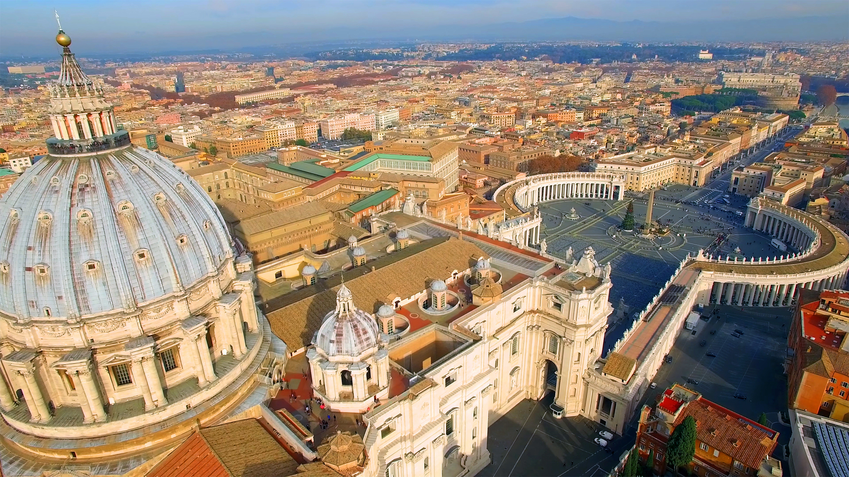 Vatican City Travels, Smallest country, Roman Catholic headquarters, Unique nation, 2800x1580 HD Desktop