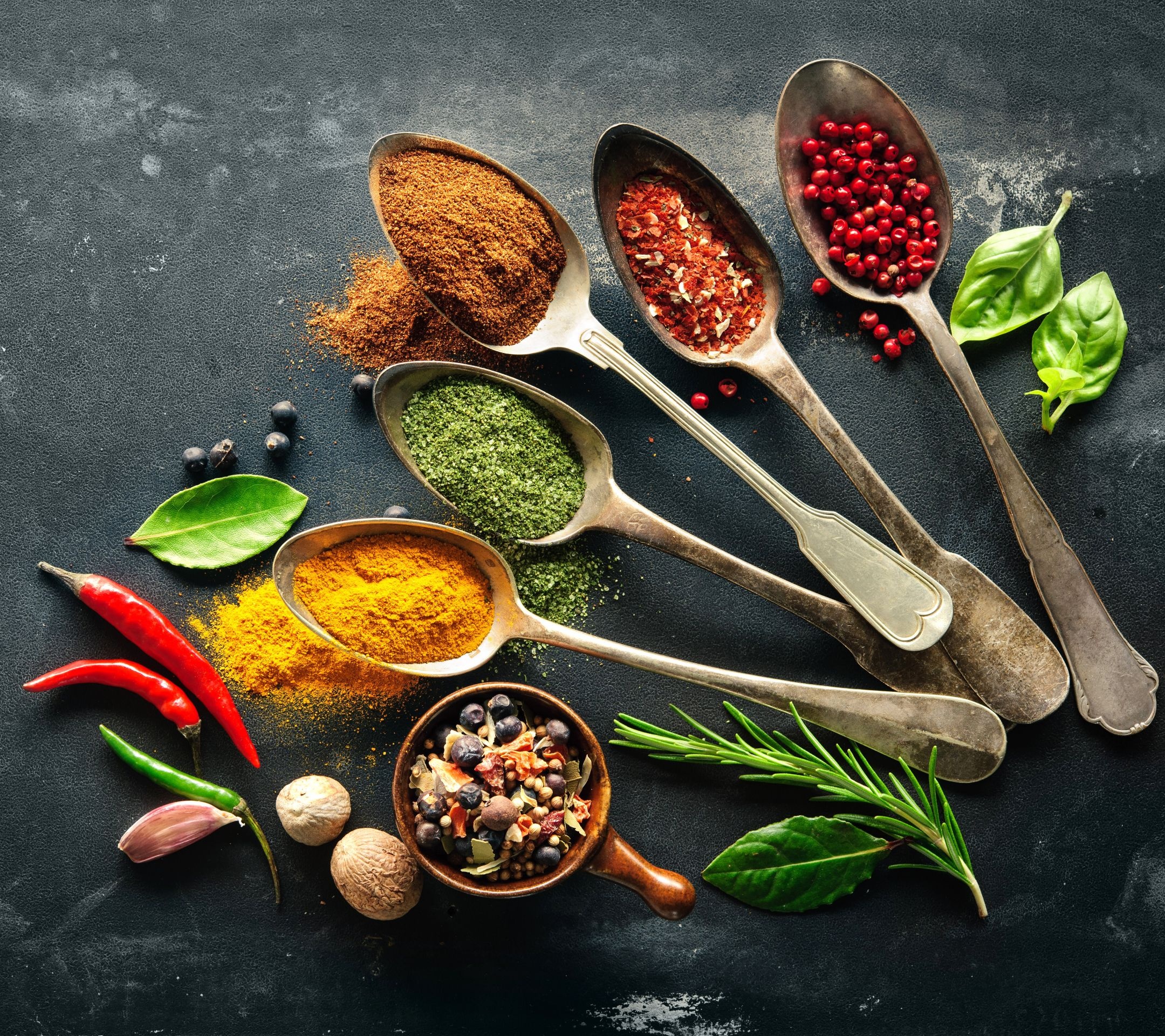Spices: Herbs, Adding amazing flavor to rice, meats, soups. 2160x1920 HD Wallpaper.