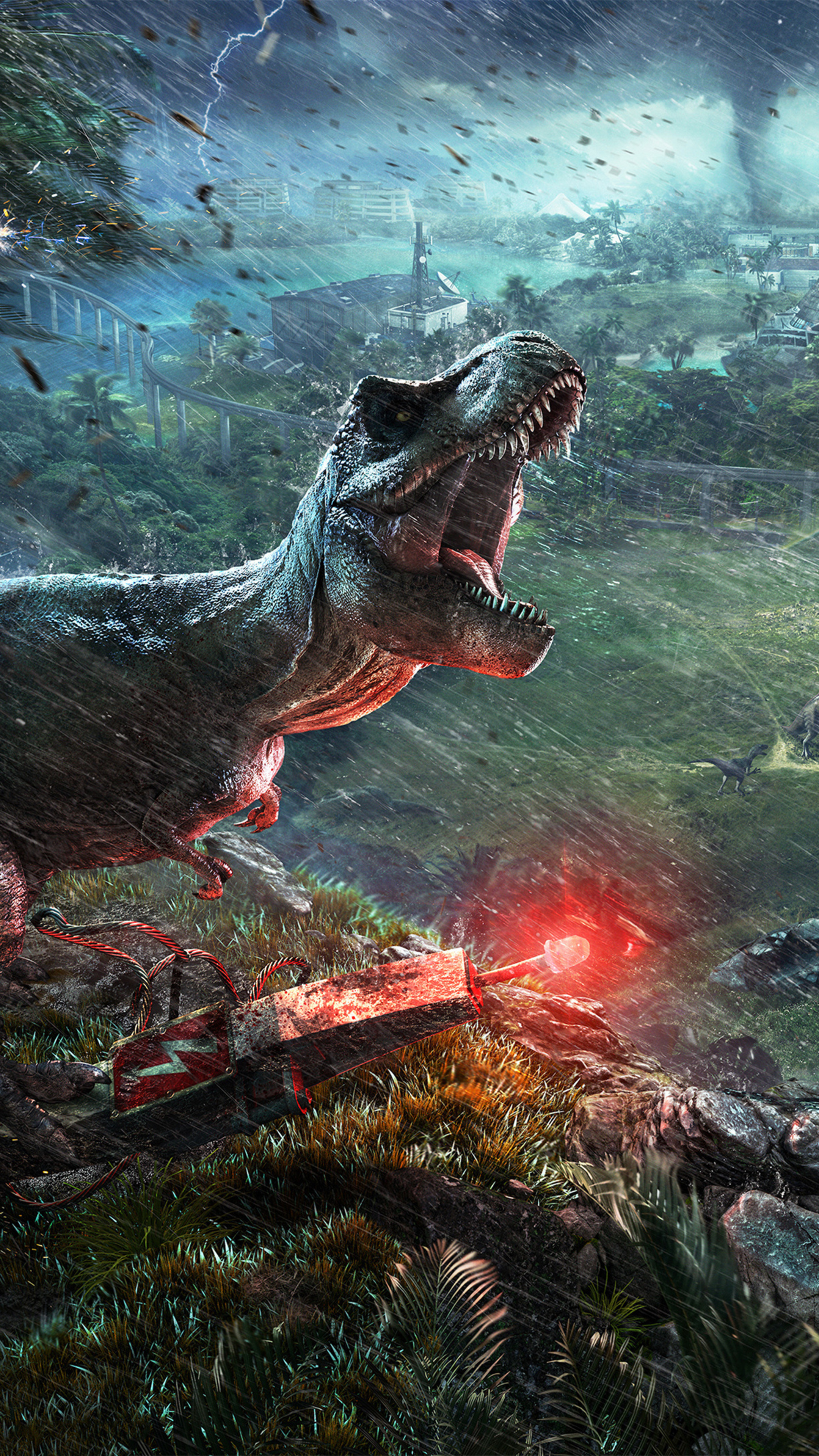 Jurassic World Evolution, 4K wallpapers, Sony Xperia devices, Stunning visuals, 2160x3840 4K Handy