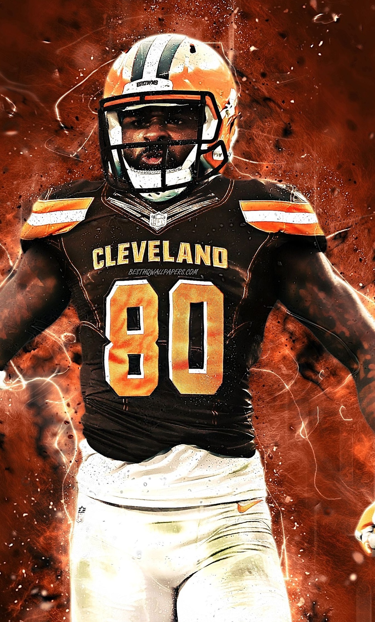 American Football: Jarvis Landry, National Football League, Cleveland Browns. 1280x2120 HD Wallpaper.