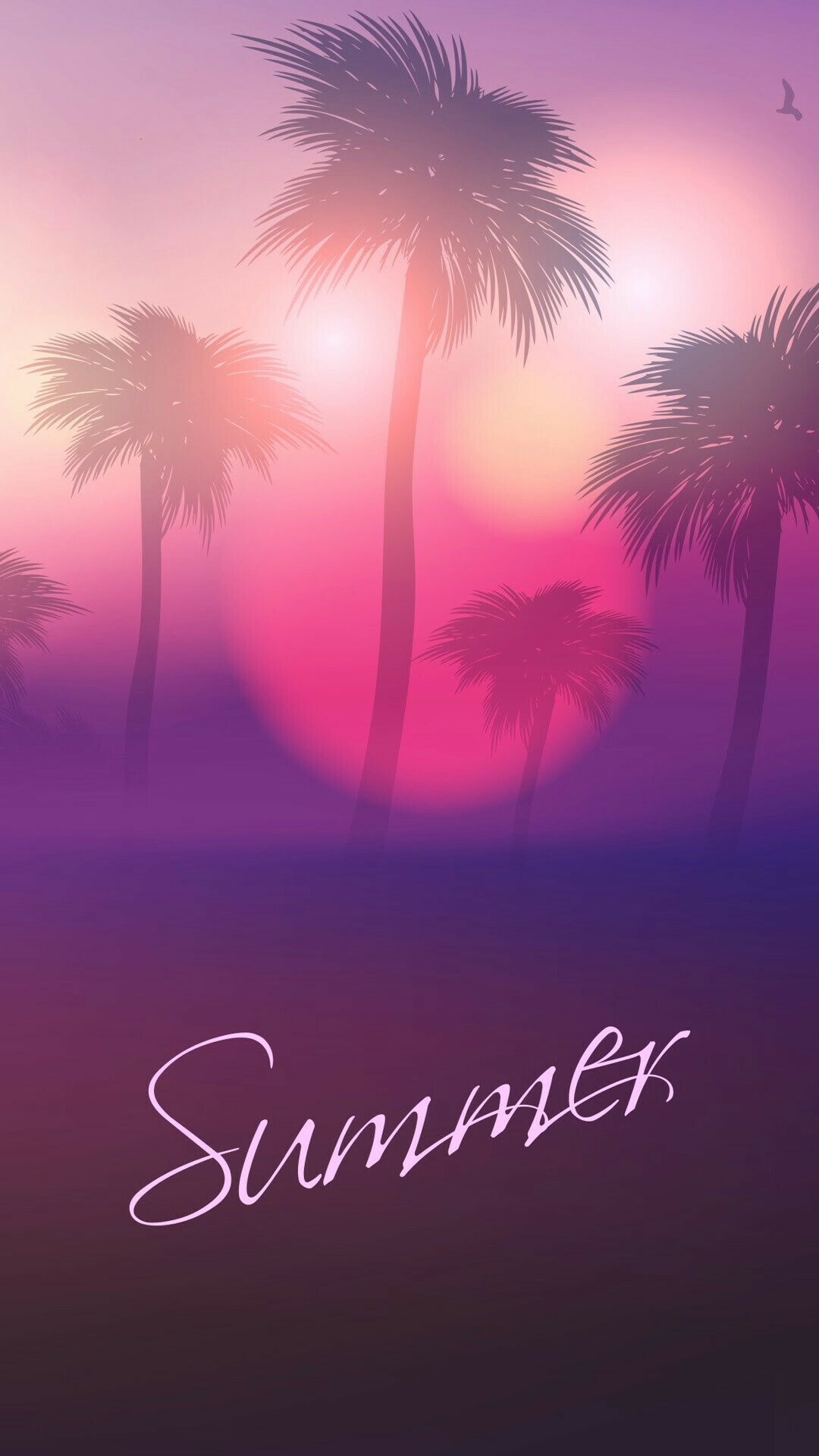 Summer: The hottest season of the year, Characterized by bright, sunny, hot days and later sunsets. 1080x1920 Full HD Wallpaper.