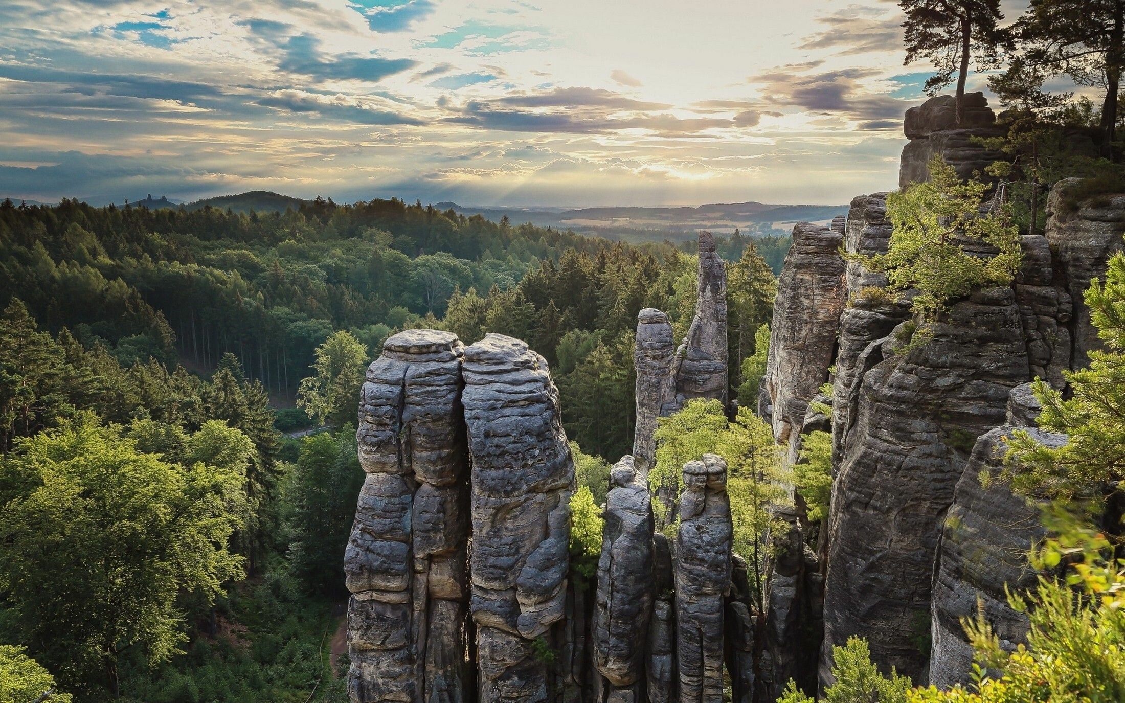 Czechia (Czech Republic): Prachov Rocks, a rock formation in 5 kilometers west of Jicin. 2200x1380 HD Wallpaper.