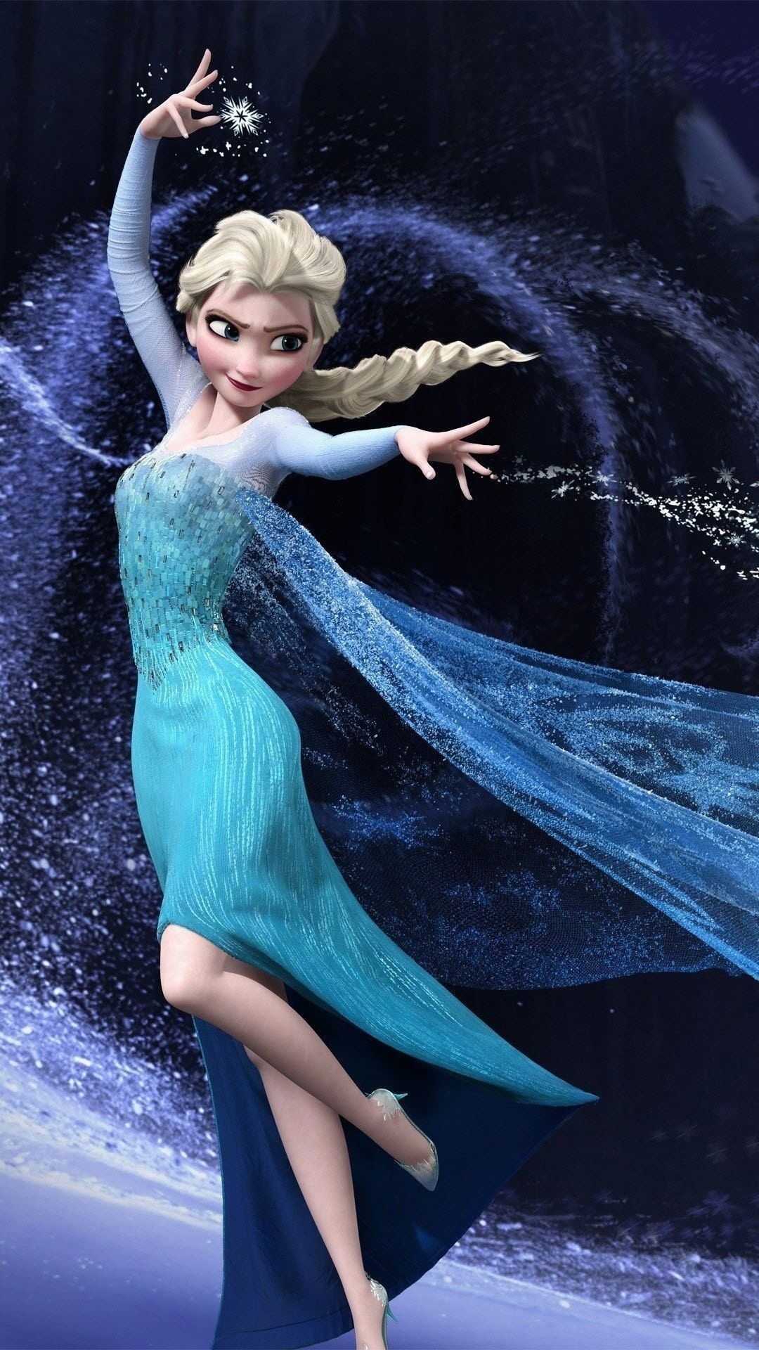 Elsa, Frozen, Animation, Phone backgrounds, 1080x1920 Full HD Phone