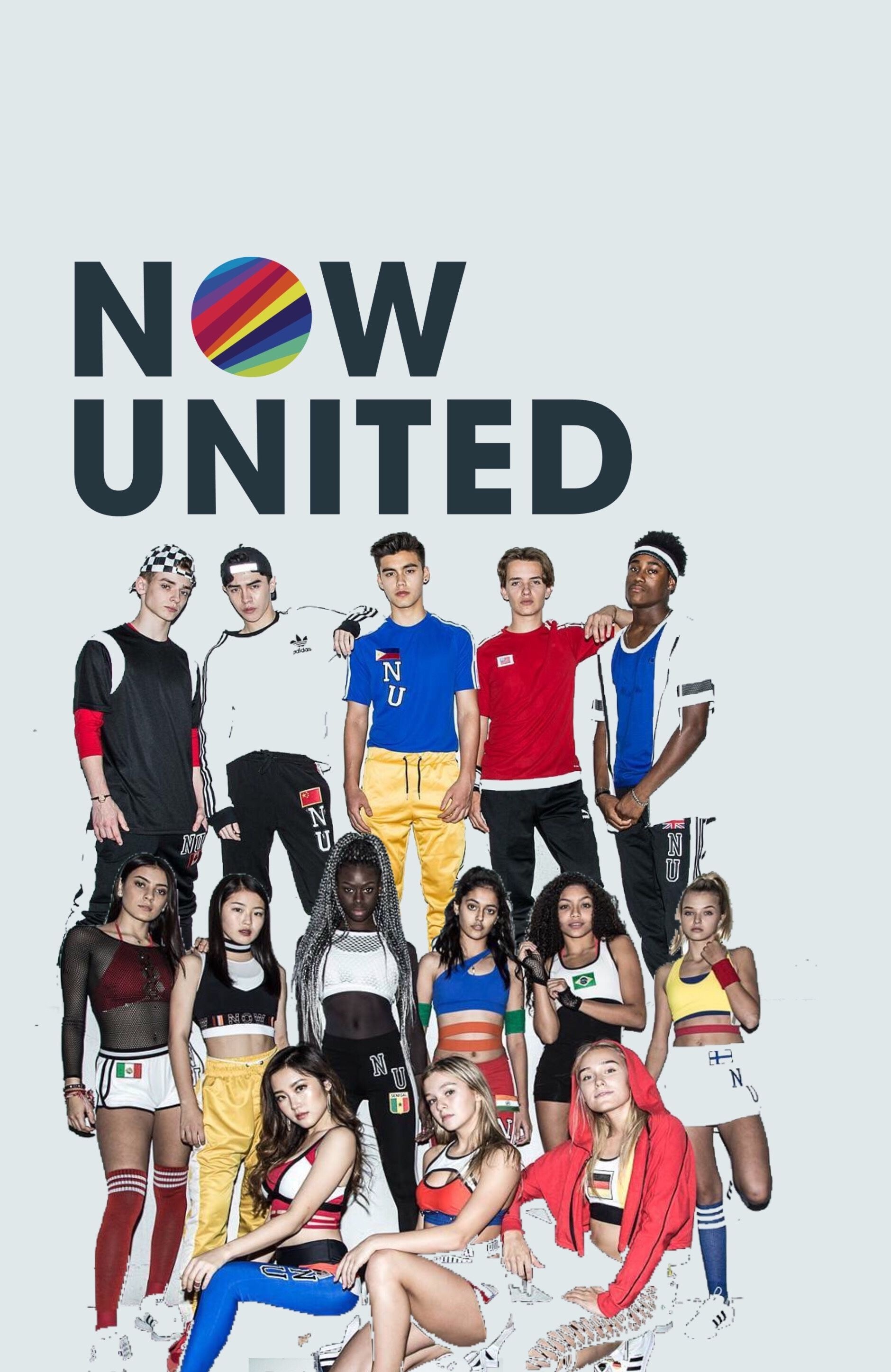 Now United (Pop group): Ideas, Charming group members poster, Casting, The official logo. 1880x2900 HD Background.
