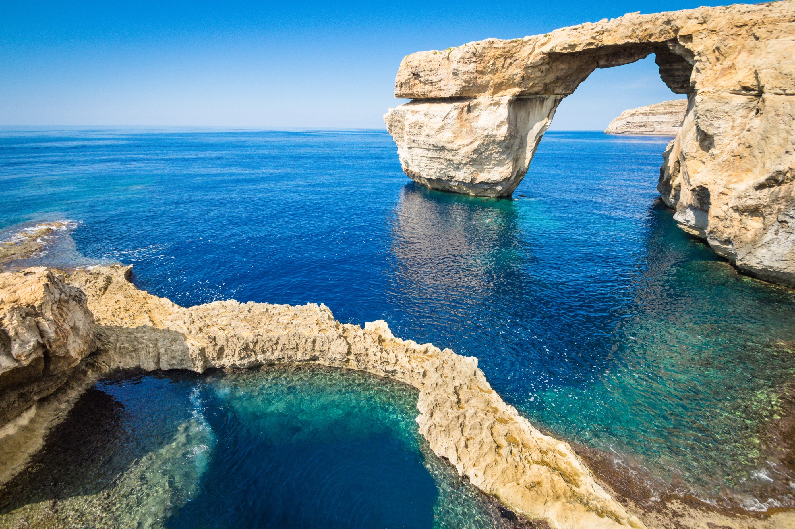 Azure Window collapse, Natural wonders, Dwejra Window, Malta's iconic landmark, 2770x1850 HD Desktop
