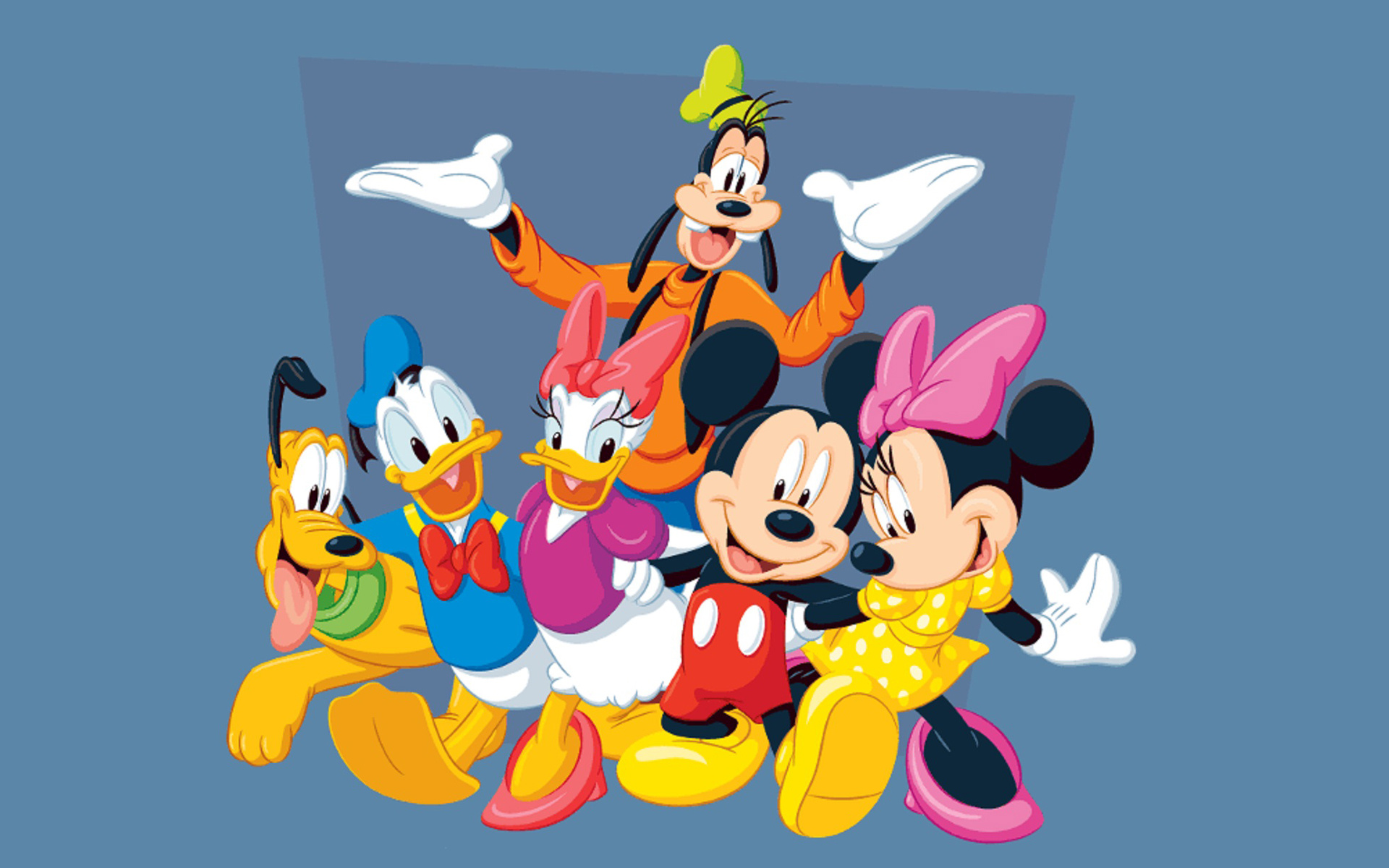 Daisy Duck, Walt Disney, Mickey Mouse, Pluto and Goofy, 1920x1200 HD Desktop