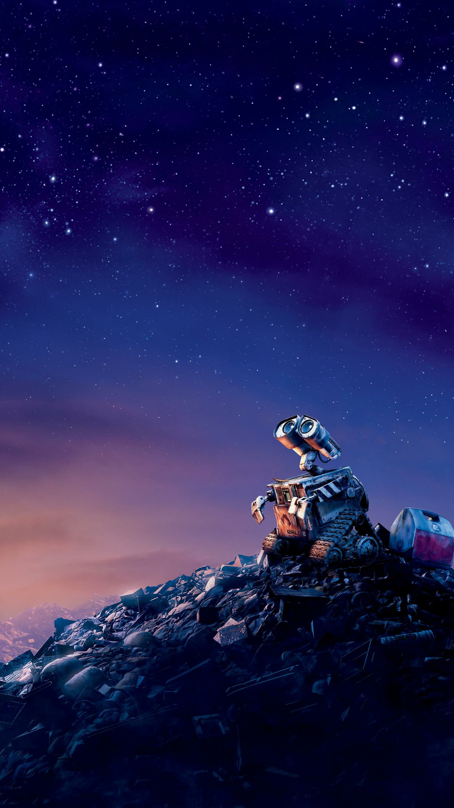 WALL·E: The ninth-highest grossing film of 2008. 1540x2740 HD Background.