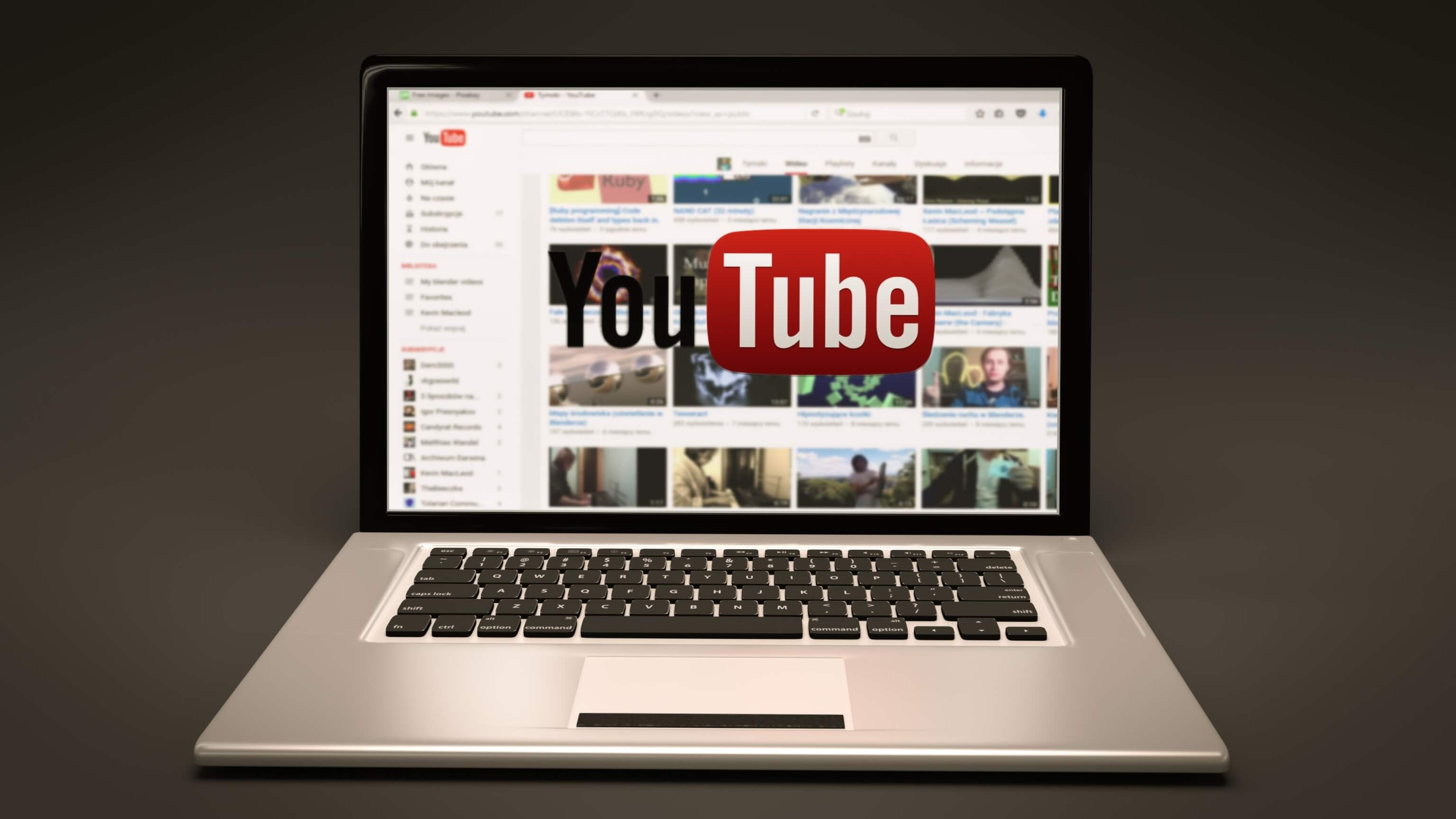 YouTube: An American online video-sharing platform headquartered in San Bruno, California. 3080x1730 HD Background.