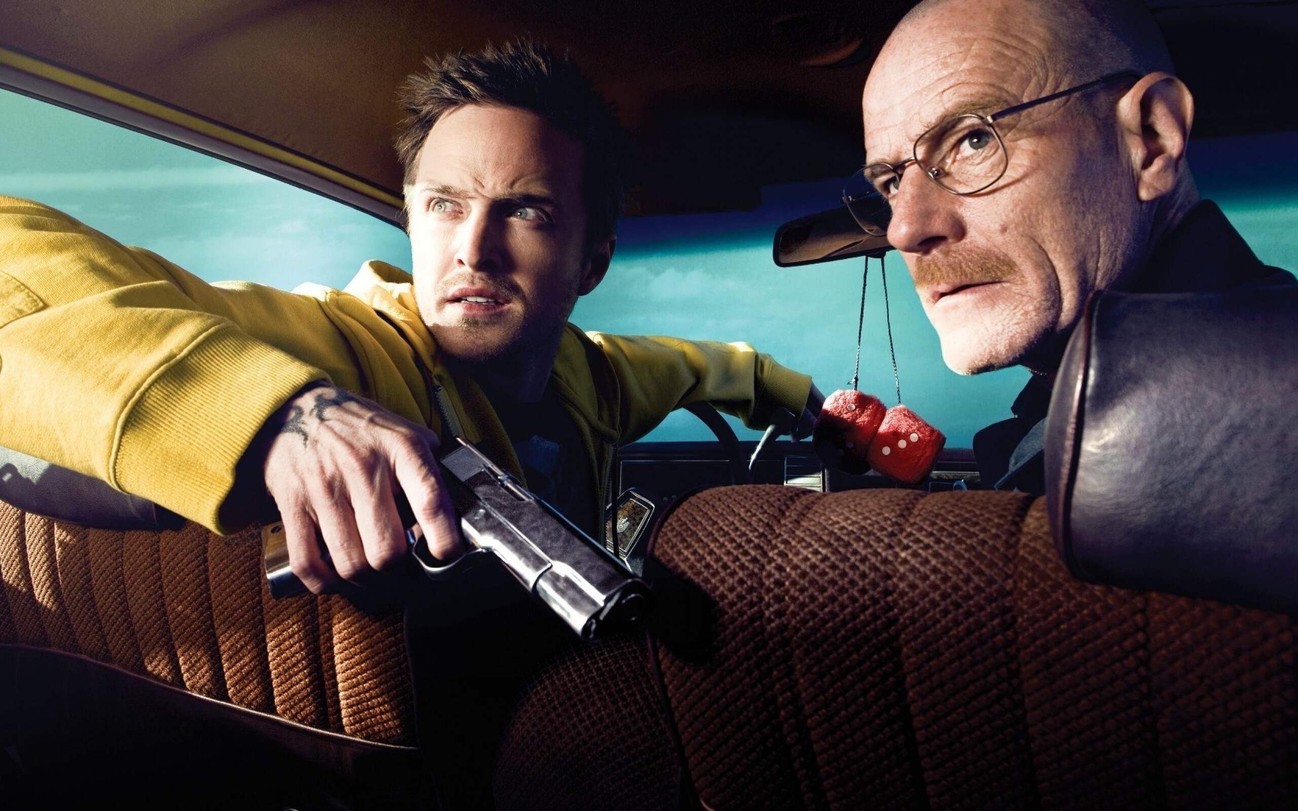 Breaking Bad: AMC show, aired from January 20, 2008, to September 29, 2013, Five seasons for a total of 62 episodes. 2560x1600 HD Background.