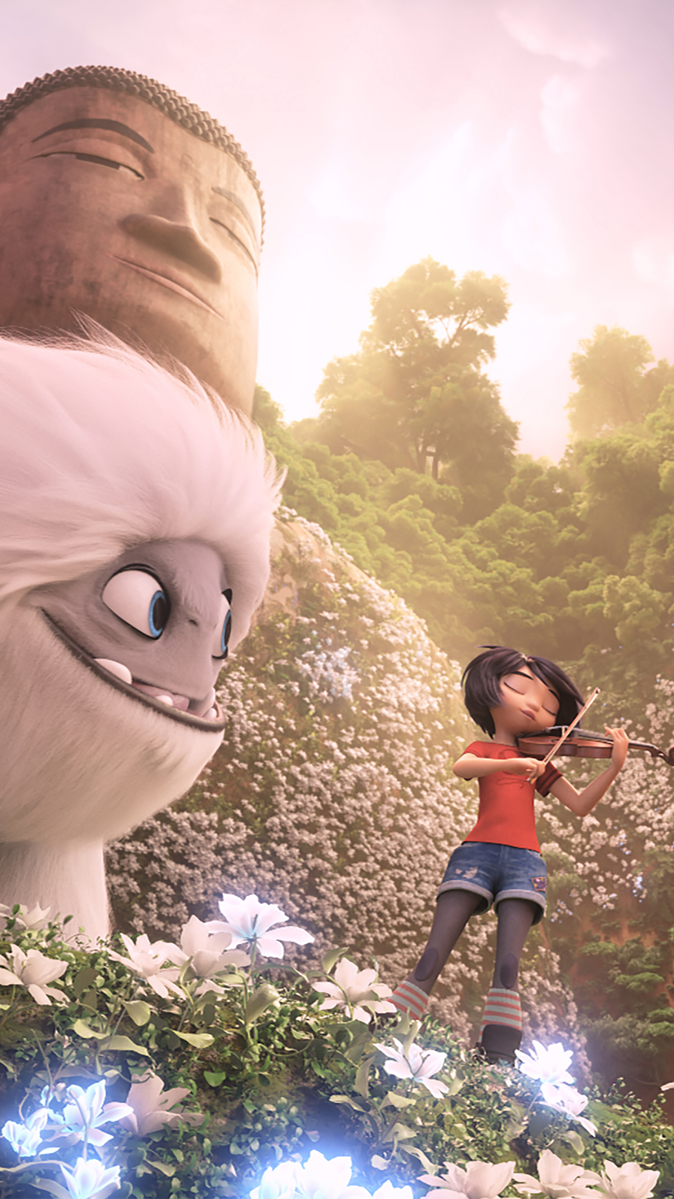 DreamWorks: Abominable, Three teenagers must help a Yeti return to his family. 2160x3840 4K Wallpaper.