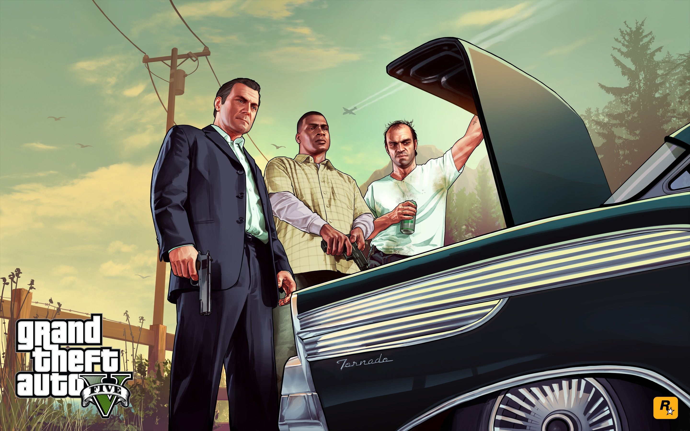 Grand Theft Auto, Pin page, High-speed chases, Criminal underworld, 2880x1800 HD Desktop