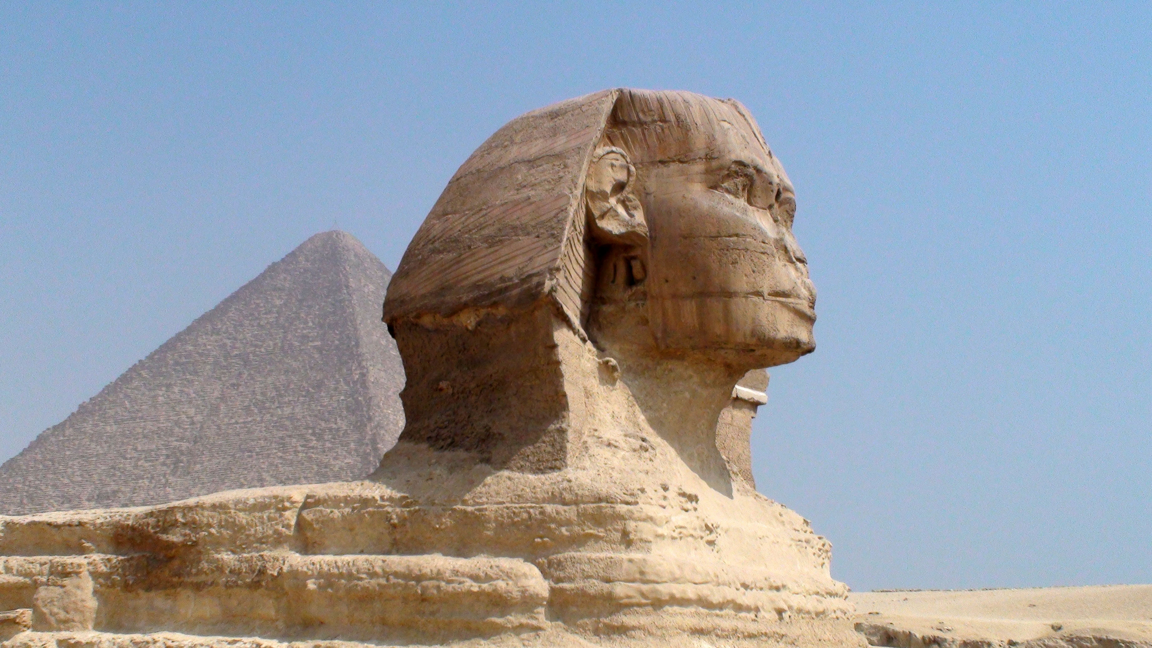 Giza Egypt Image, Public Domain Photo, The Sphinx at Giza, Egyptian Landmark, 3680x2070 HD Desktop