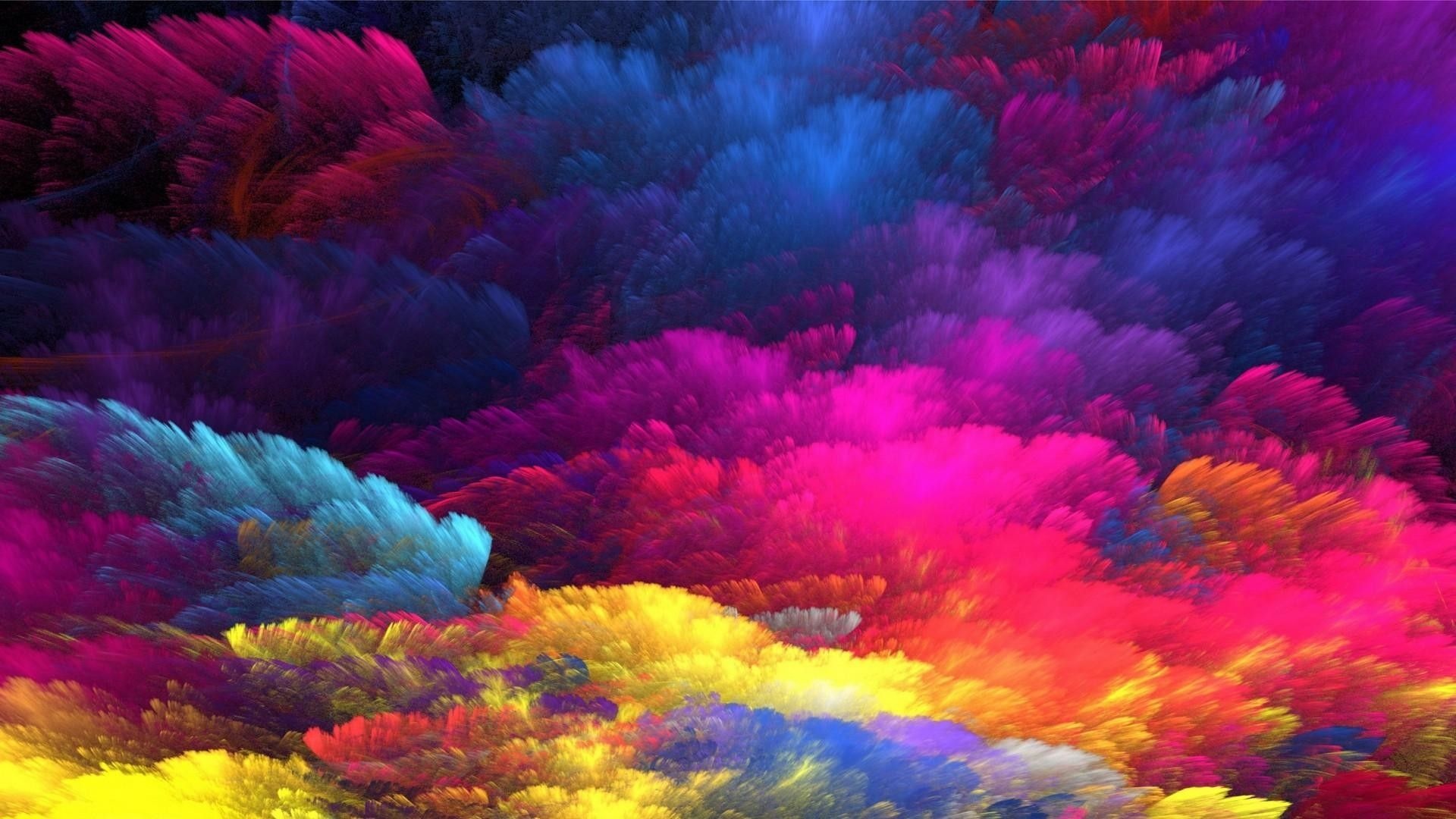 Rainbow splash backgrounds, Colorful splatters, Playful and vibrant, Splashes of color, 1920x1080 Full HD Desktop