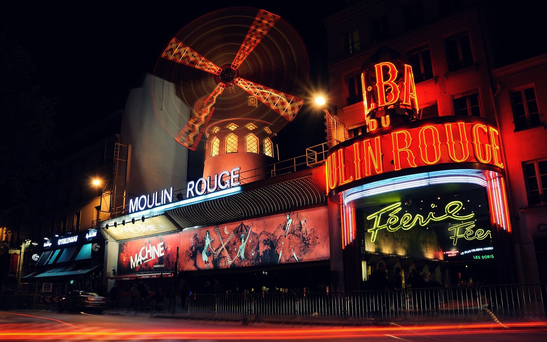 Cabaret: Moulin Rouge, Hot spot, Supper club, A restaurant with an alcohol drinks and a musical show. 1920x1200 HD Background.
