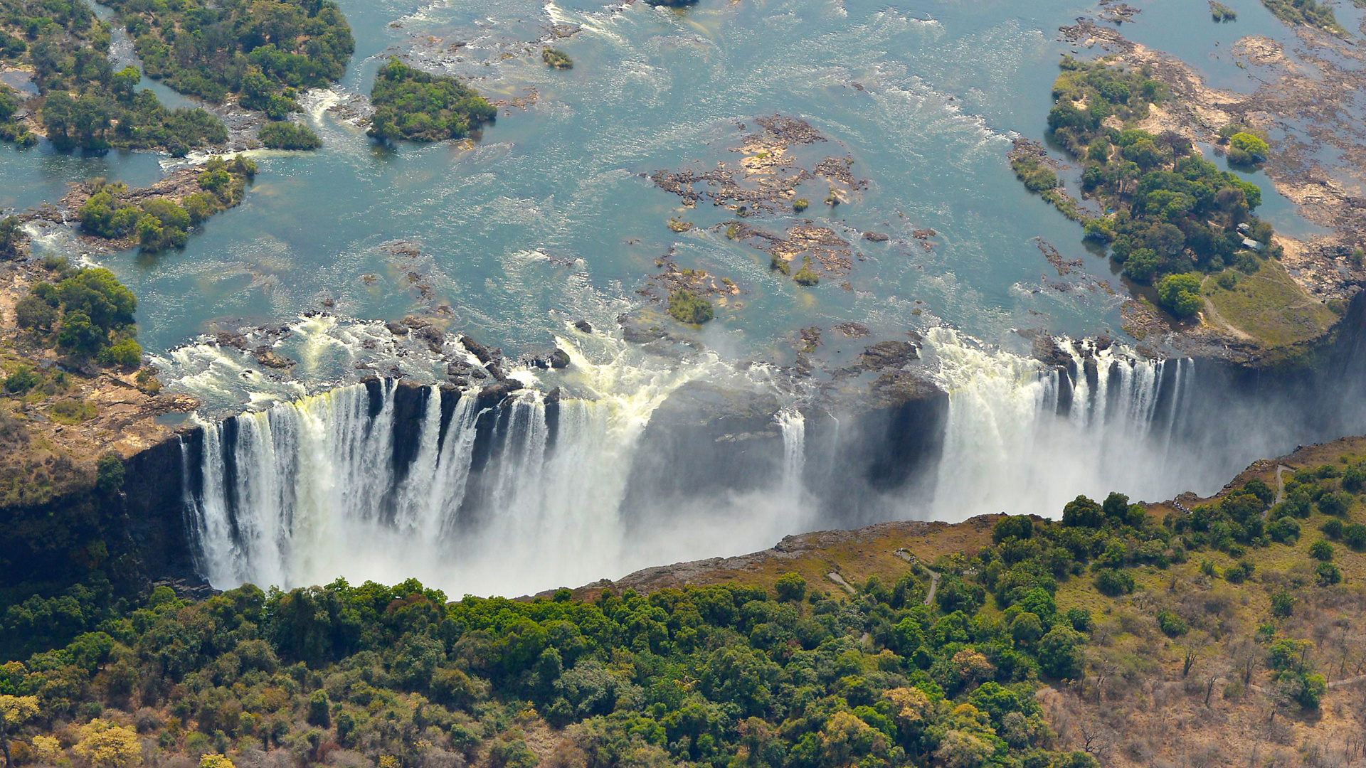 Devil's Pool, Zambia, Victoria Falls, Natural wonder's safari, 1920x1080 Full HD Desktop