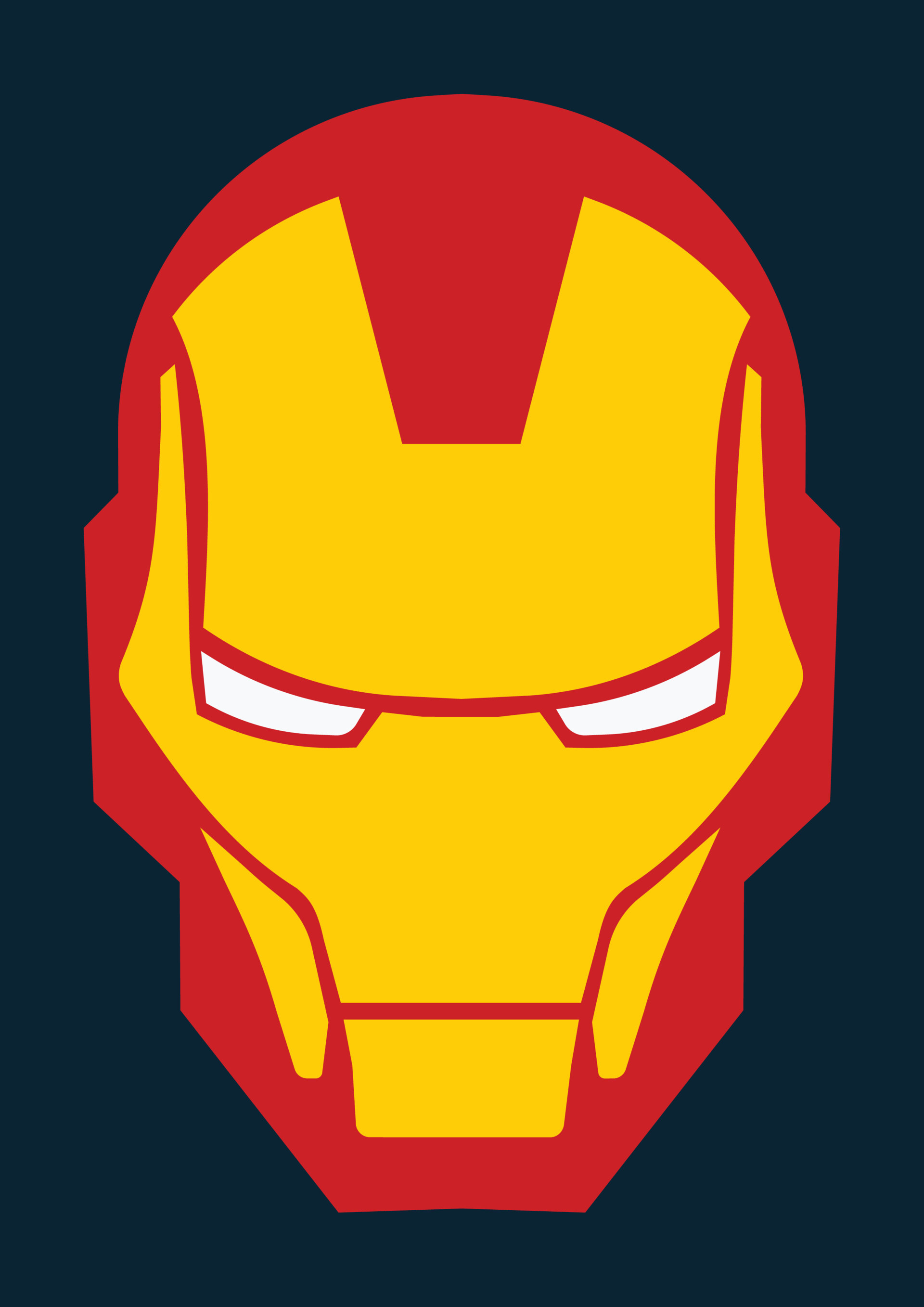 Iron Man logo study, Shapes and colors, Graphic design, Artistic interpretation, 1920x2720 HD Phone