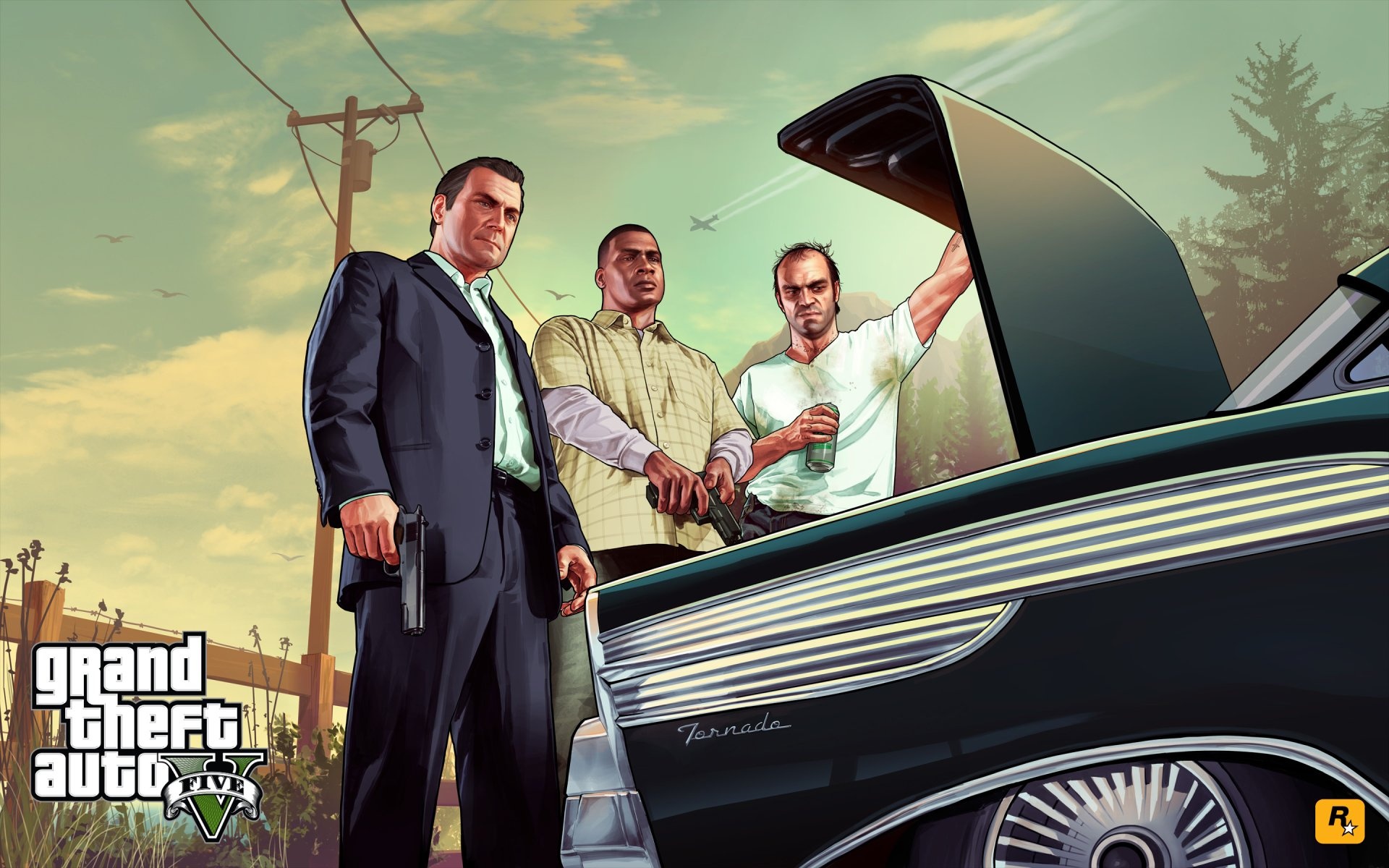 GTA V, Top 10 wallpapers, Must-have collection, EvedonusFilm's recommendations, 1920x1200 HD Desktop