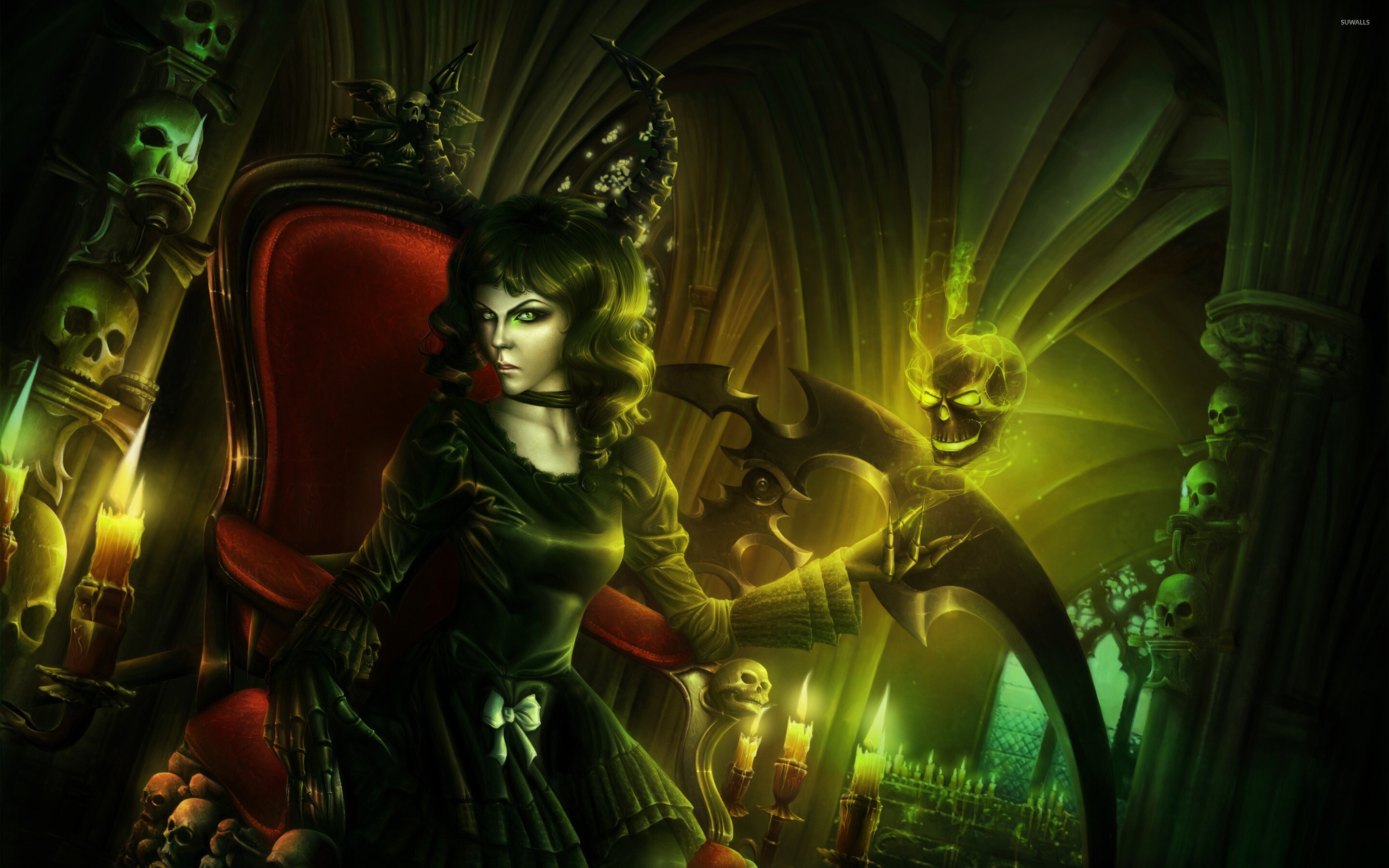 Witch: A sorceress, Evil powers, Witchcraft. 2880x1800 HD Wallpaper.