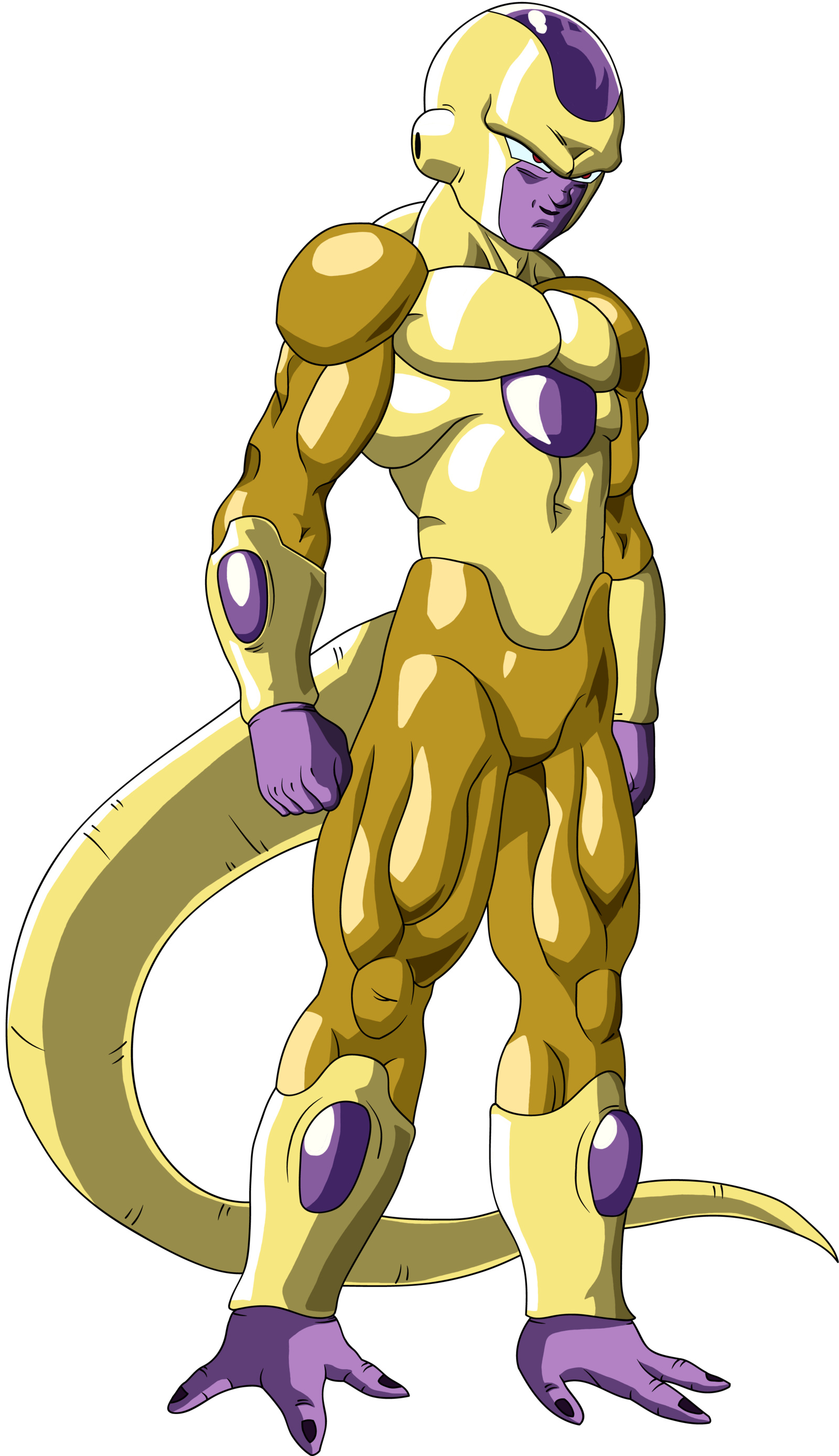 Golden Frieza: Pokemon re-growing tail, The true form's Bio Suit, Anime film series. 1600x2780 HD Background.