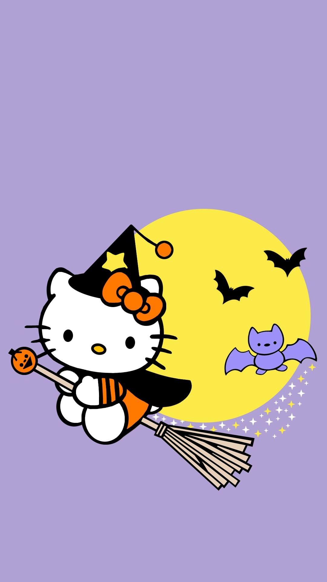 Hello Kitty Halloween, Hello Kitty wallpapers, Halloween-themed Hello Kitty, Cute and spooky, 1080x1920 Full HD Phone