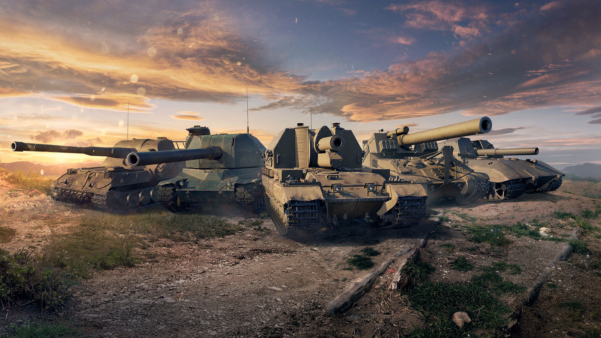 World of Tanks, Massive artillery update, Gameplay enhancement, 1920x1080 Full HD Desktop