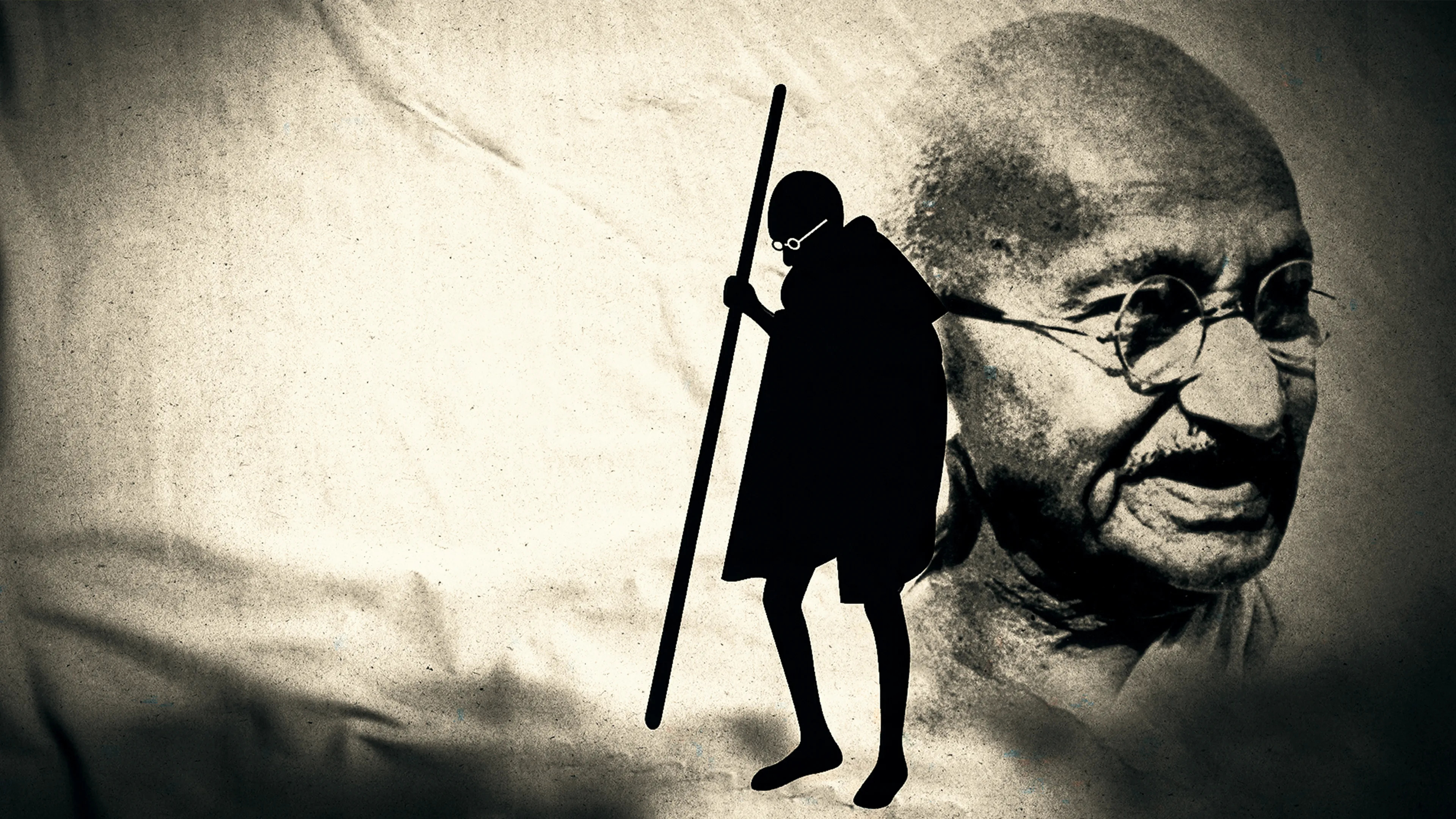 Mahatma Gandhi documentary, Behind the myth, In-depth exploration, Historical insights, 3840x2160 4K Desktop