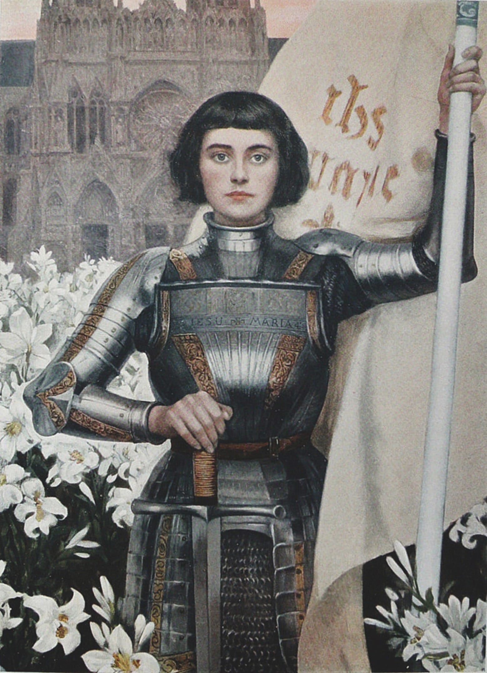 Joan of Arc, Historical event, French martyr, Burned at stake, 1560x2160 HD Phone