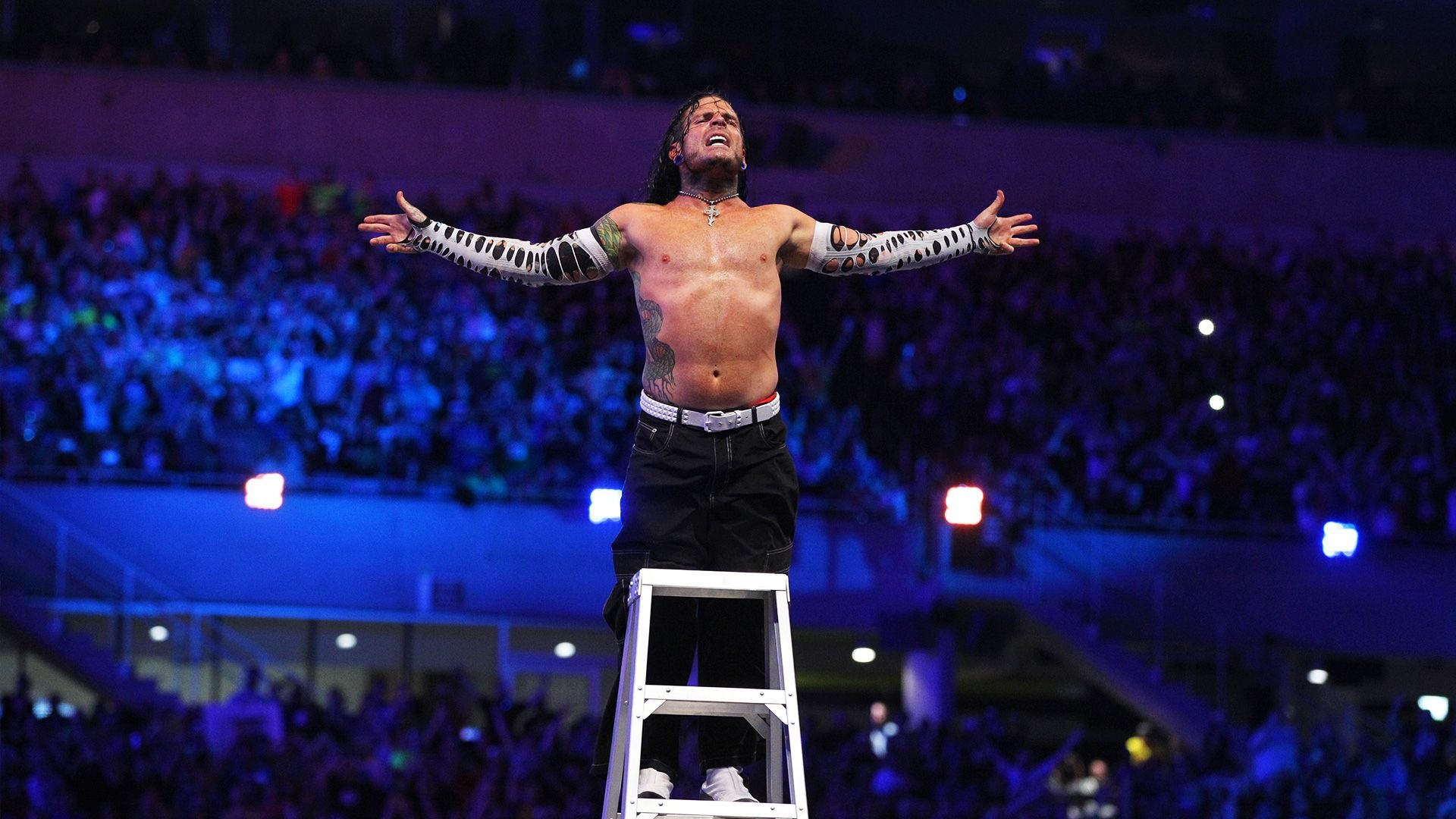 Hardy Boyz return, Tag team ladder match, Epic comeback, WWE legends, 1920x1080 Full HD Desktop