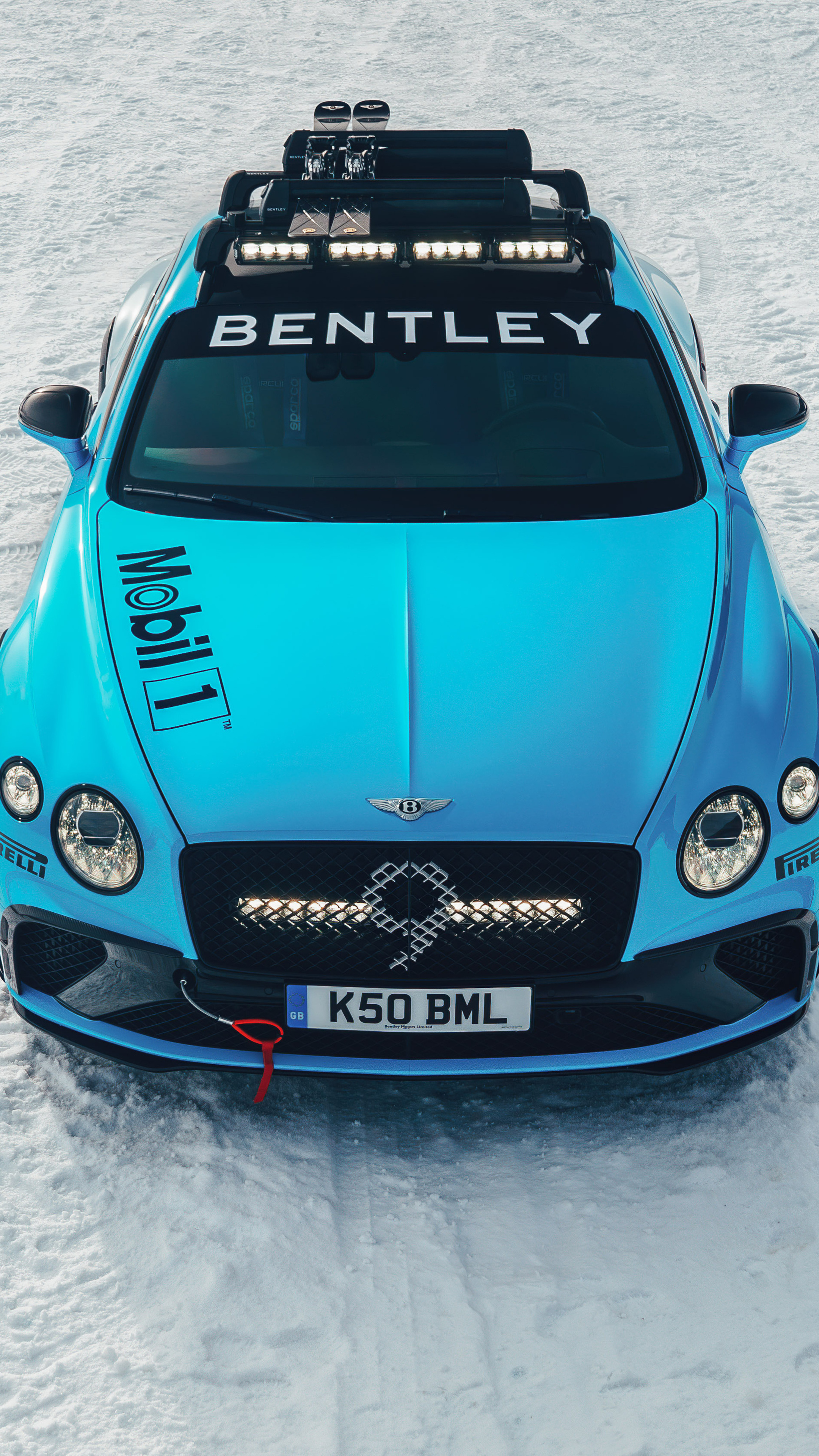Bentley Continental, Ice race, Sony Xperia X, 4K wallpapers, 2160x3840 4K Phone