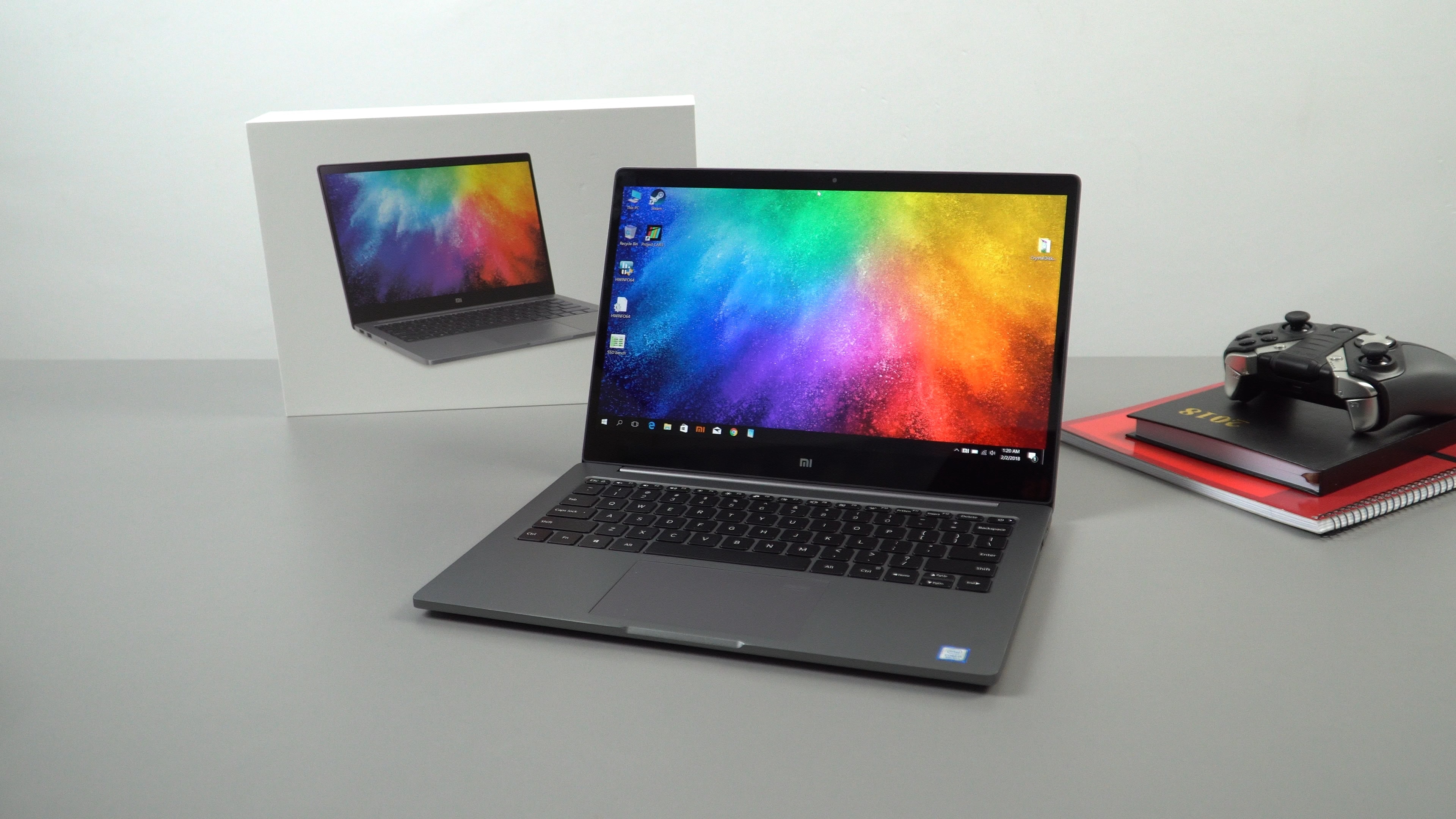 Xiaomi Mi Notebook Air 13, Techtablets review, 3840x2160 4K Desktop