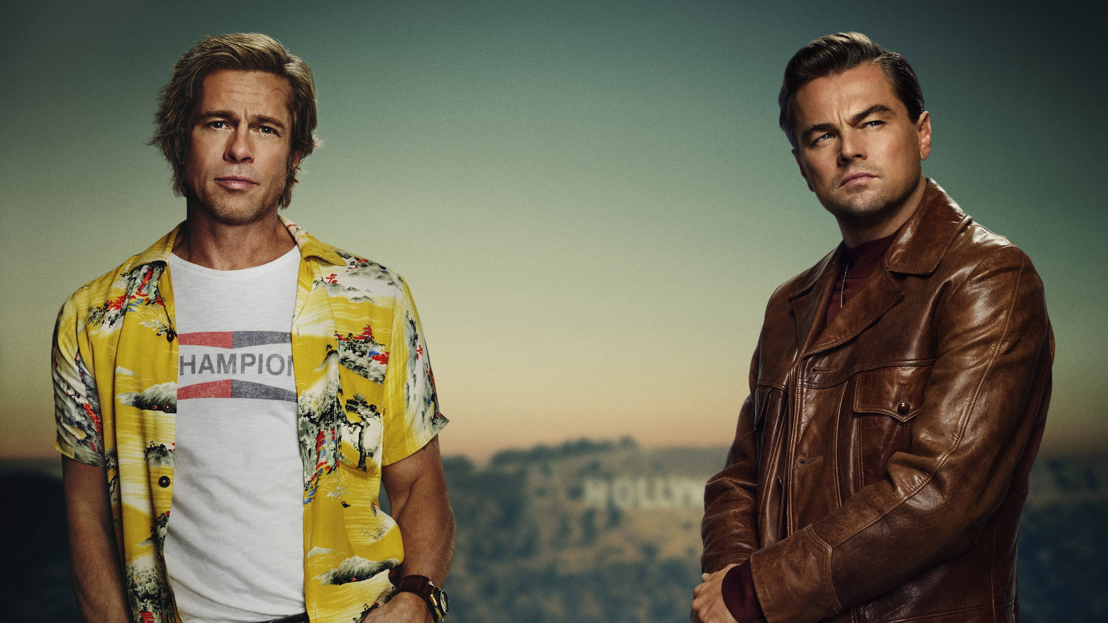Once Upon a Time in Hollywood, Movies once upon a time hollywood brad pitt and leonardo dicaprio, 3840x2160 4K Desktop