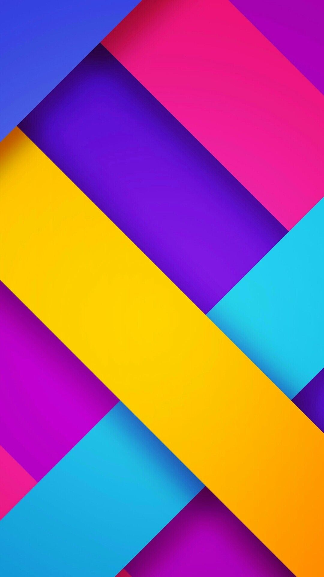Geometry: Vibrant colors, Multicolored quadrilaterals, Rectangles. 1080x1920 Full HD Background.