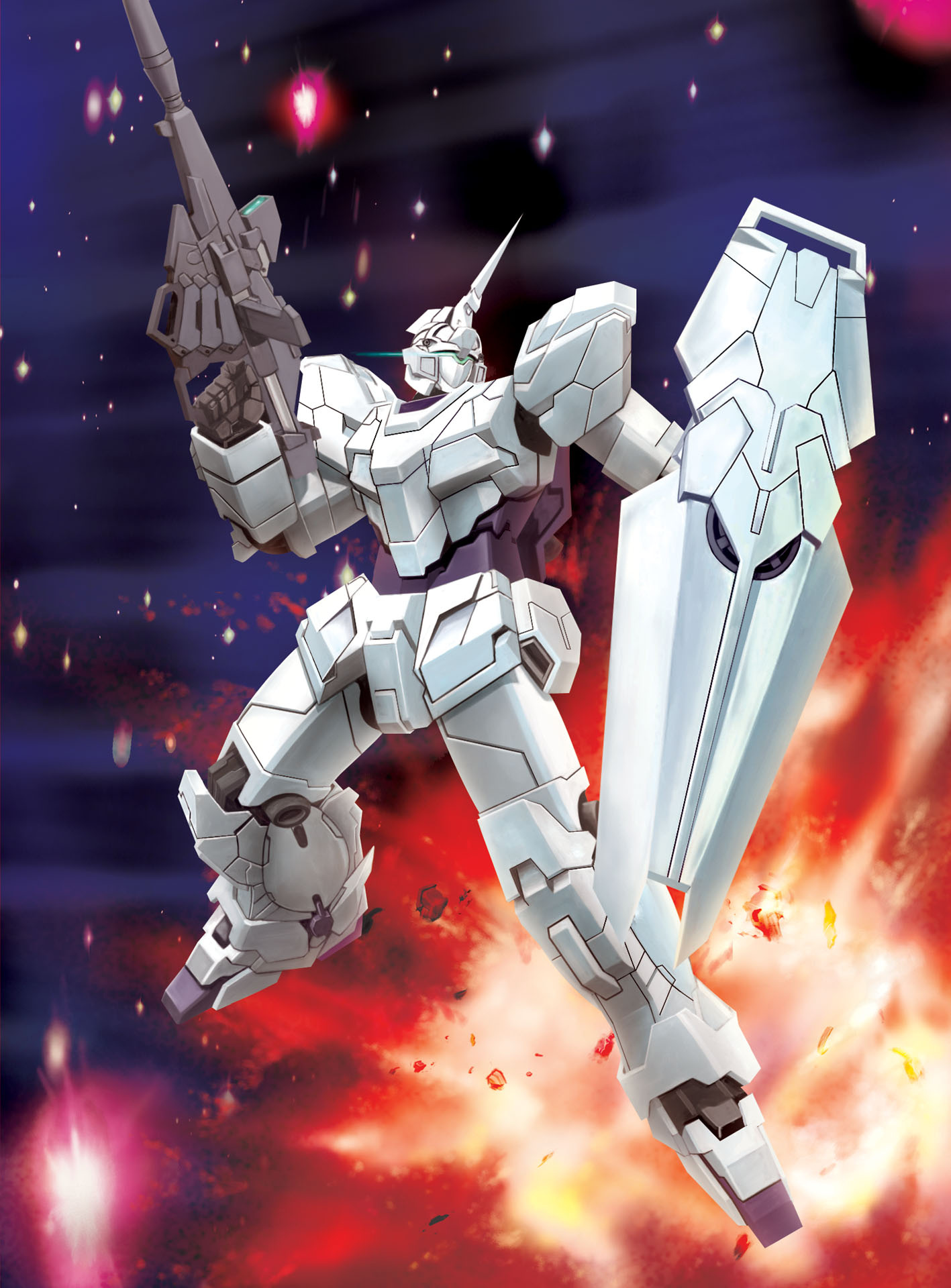 Gundam Unicorn, Legendary mecha's revival, Mobile suit excellence, Anime artistry, 1420x1920 HD Phone