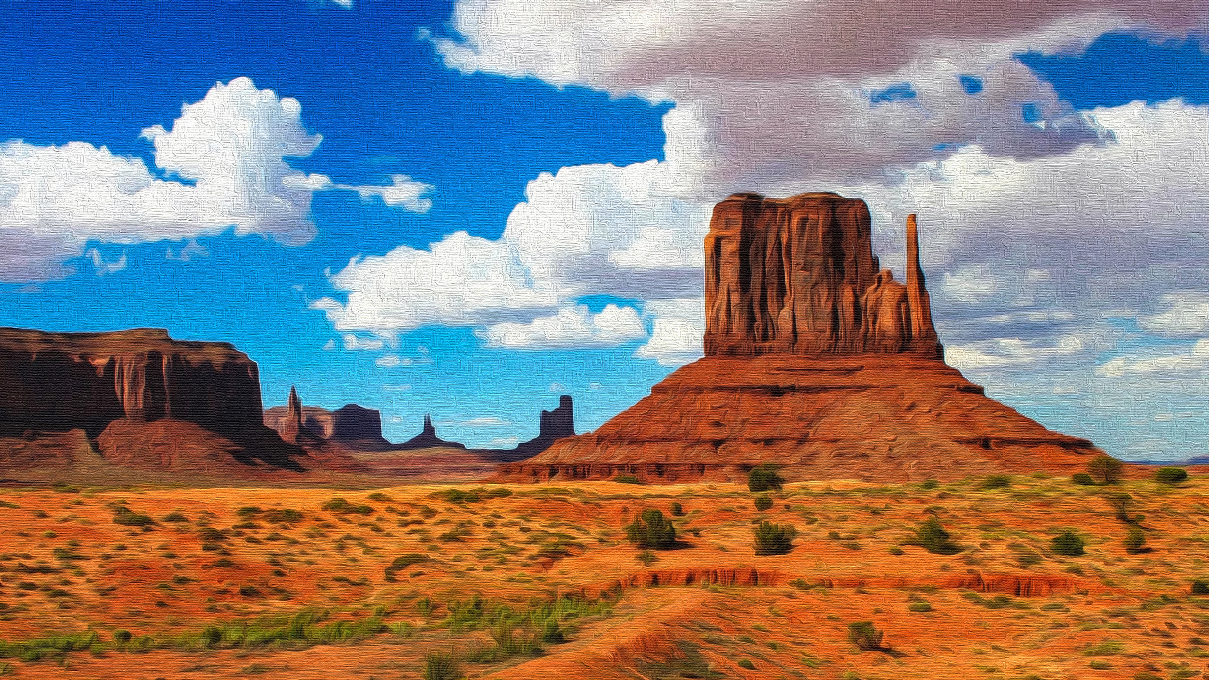 Monument Valley 4K wallpaper, Ultra HD background, Stunning nature, Desert landscapes, 3840x2160 4K Desktop