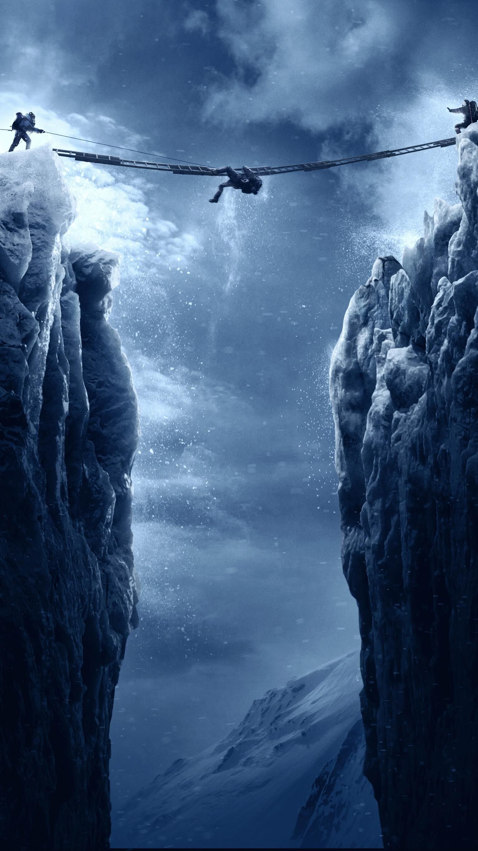 Everest (Movie 2015): A 2015 adventure film written by William Nicholson and Simon Beaufoy. 1540x2740 HD Wallpaper.
