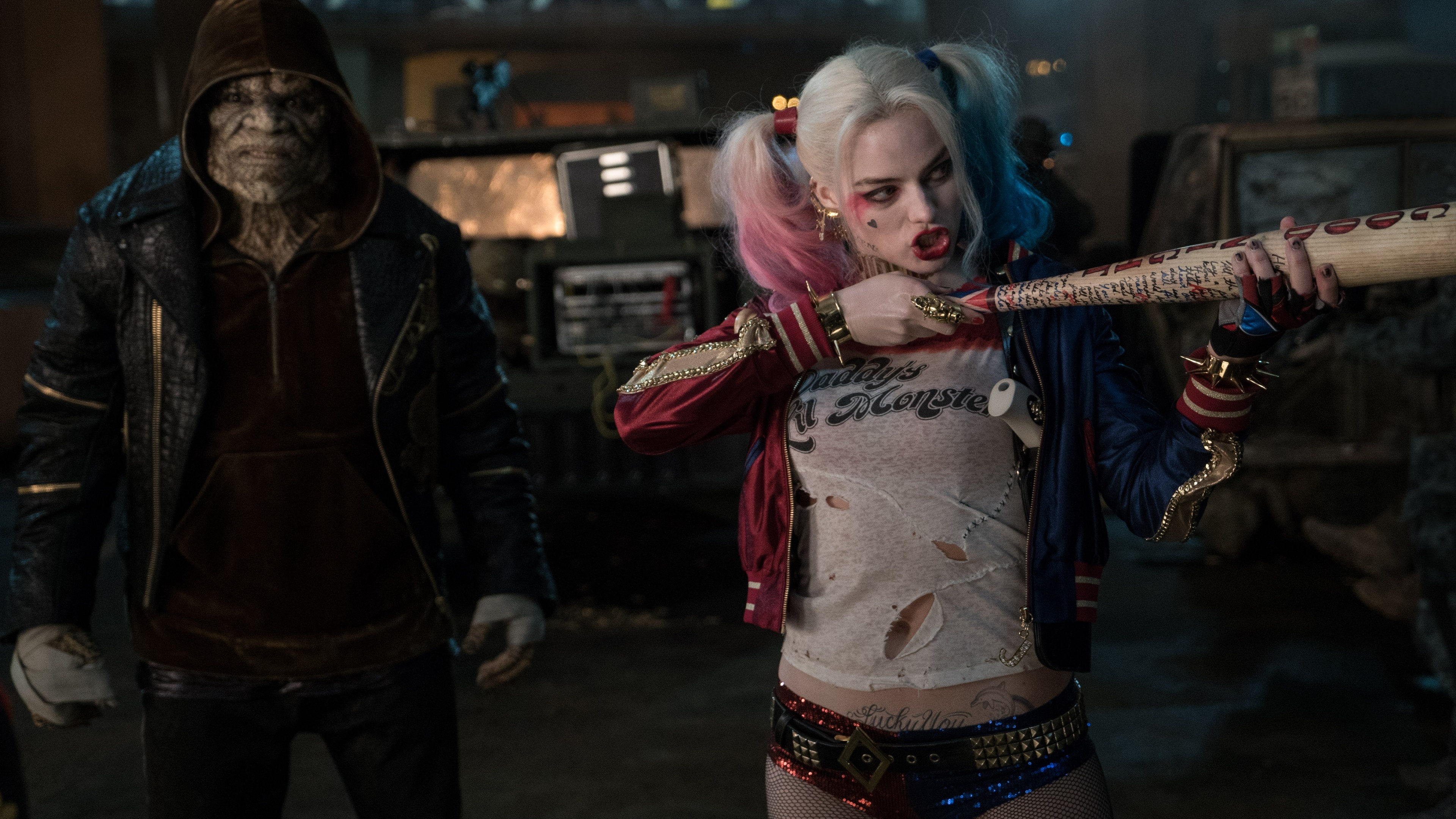 Harley Quinn, Iconic villain, Suicidal squad, Movie masterpiece, 3840x2160 4K Desktop