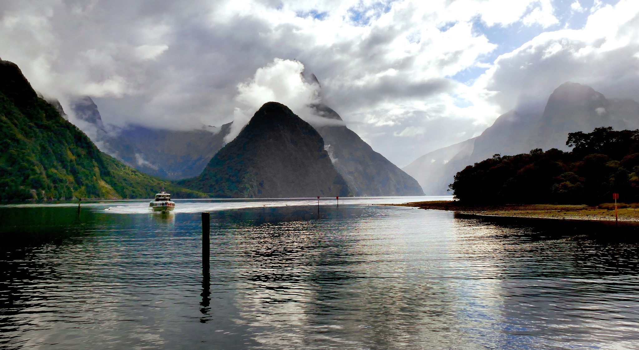 Milford Sound, Natural beauty, Scenic view, Must-see destination, 2050x1130 HD Desktop