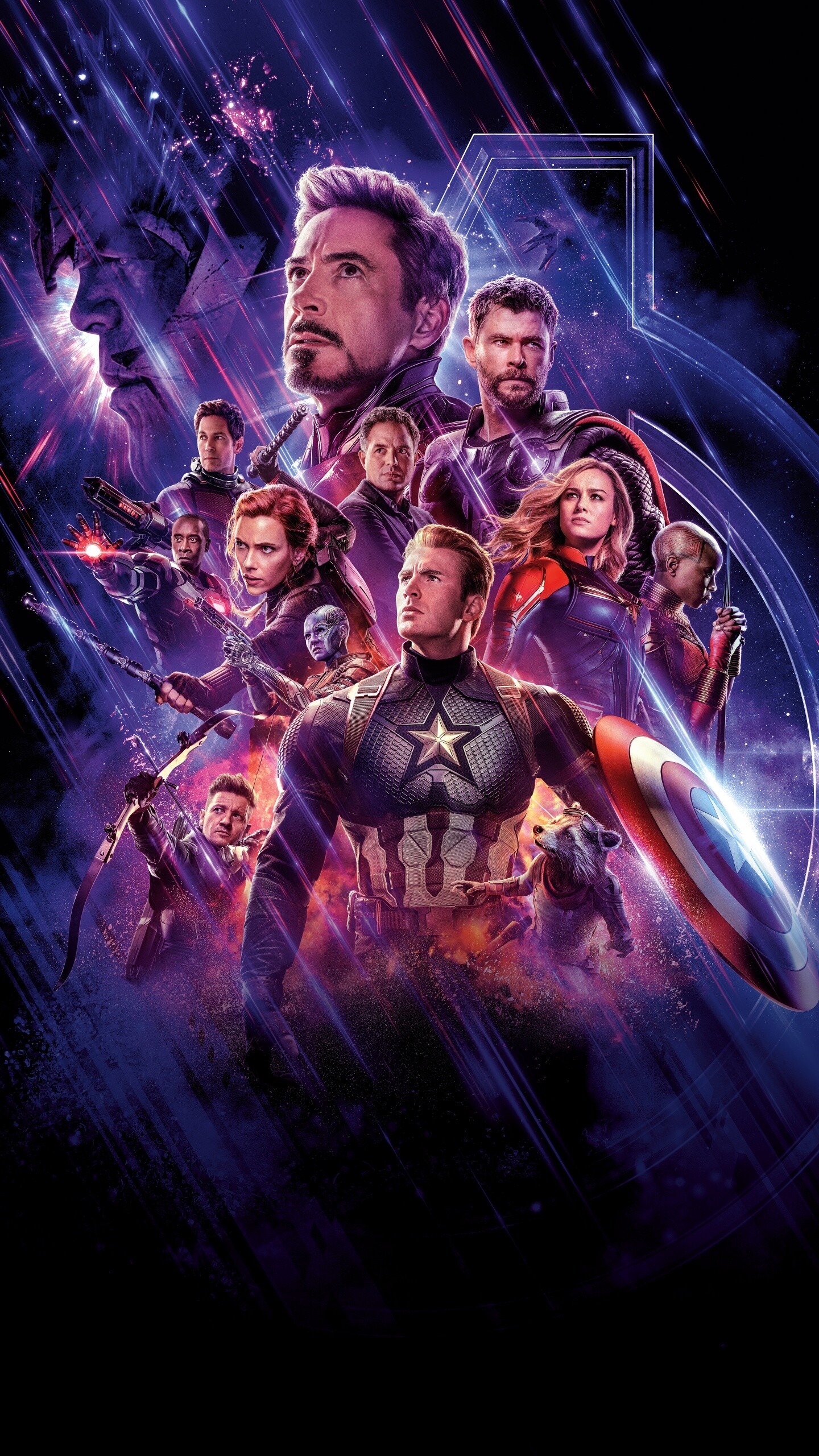 Marvel Heroes: Avengers: Endgame, MCU characters. 1440x2560 HD Wallpaper.