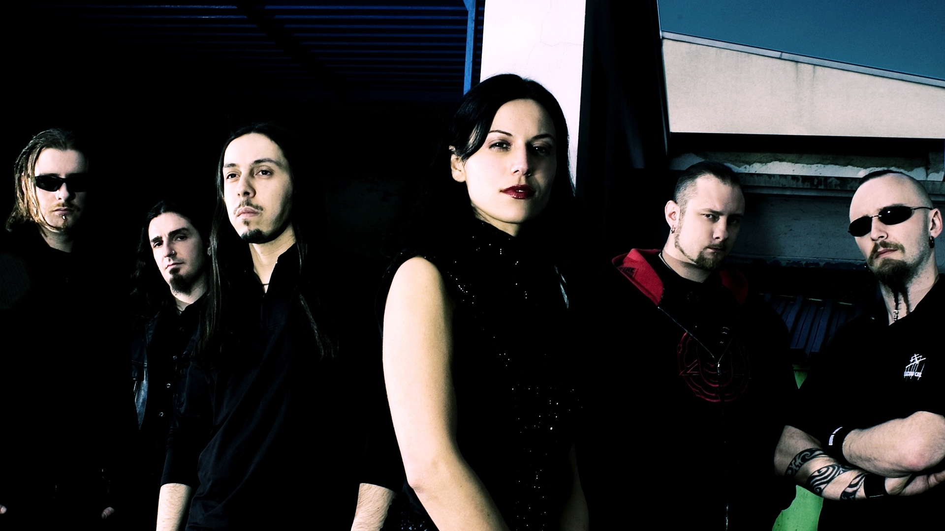 Lacuna Coil wallpaper, Gothic beauty, Captivating frontwoman, Melodic metal, 1920x1080 Full HD Desktop