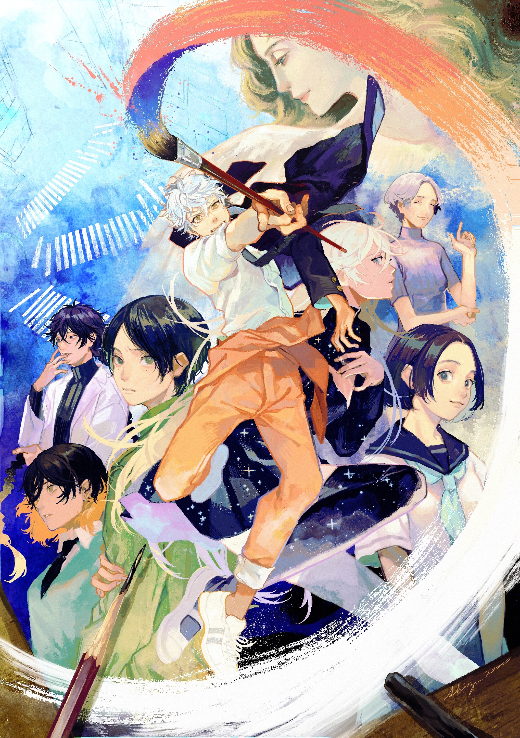 Blue Period: Anime, Katsuya Asano served as director, with scripts by Reiko Yoshida. 2040x2900 HD Background.