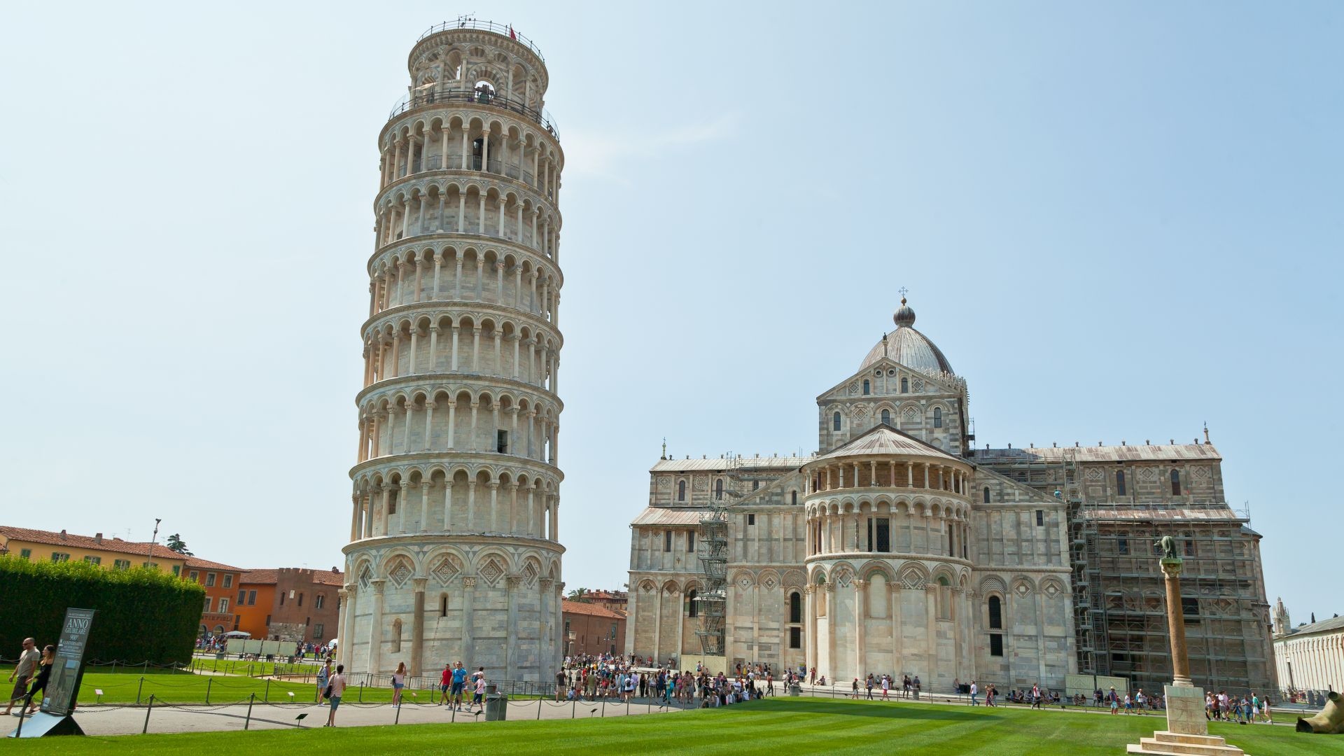 Popular travel spot, Tower of Pisa, Tourist attraction, Cultural significance, 1920x1080 Full HD Desktop