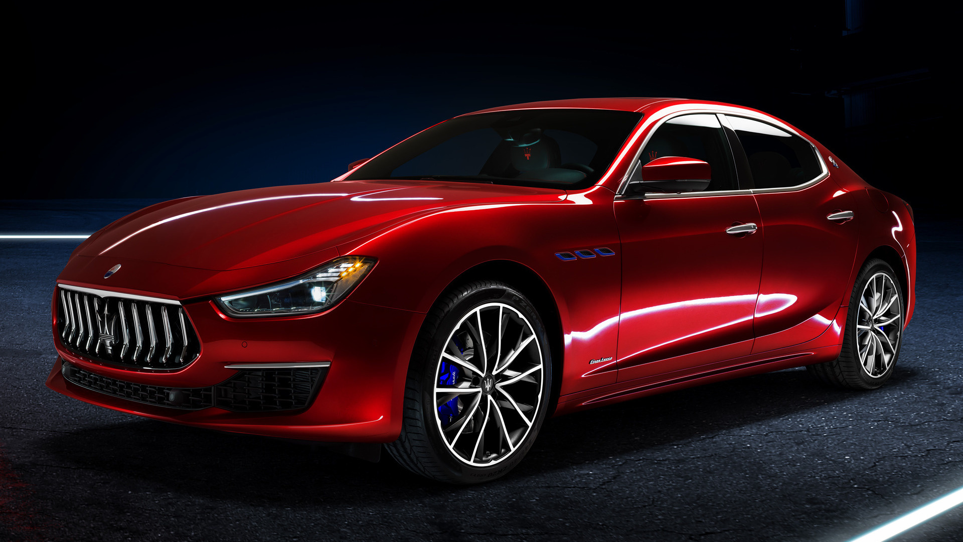 Maserati Ghibli, Auto industry, Hybrid granlusso, Futuristic design, 1920x1080 Full HD Desktop