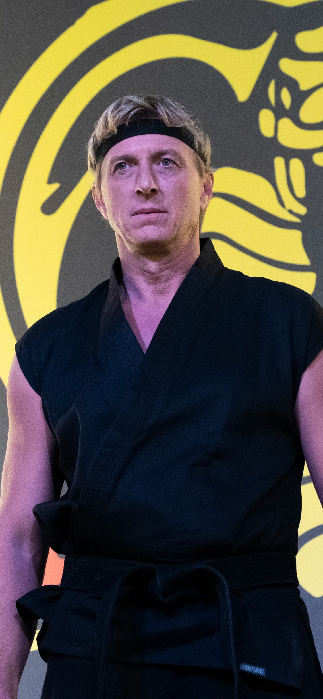 Cobra Kai (TV Series): TV show, Johnny Lawrence, a fictional character of the Karate Kid media franchise. 1130x2440 HD Wallpaper.
