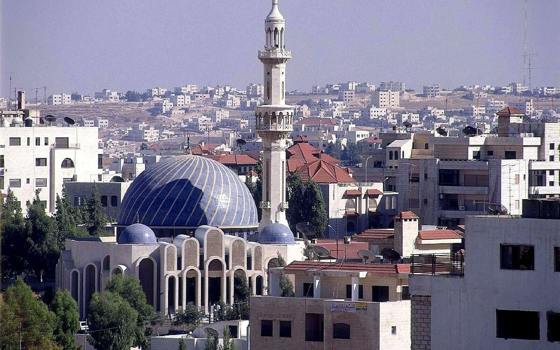 Amman King Abdullah Mosque, Jordan travel, Luxurious accommodation, Global adventure, 1920x1200 HD Desktop